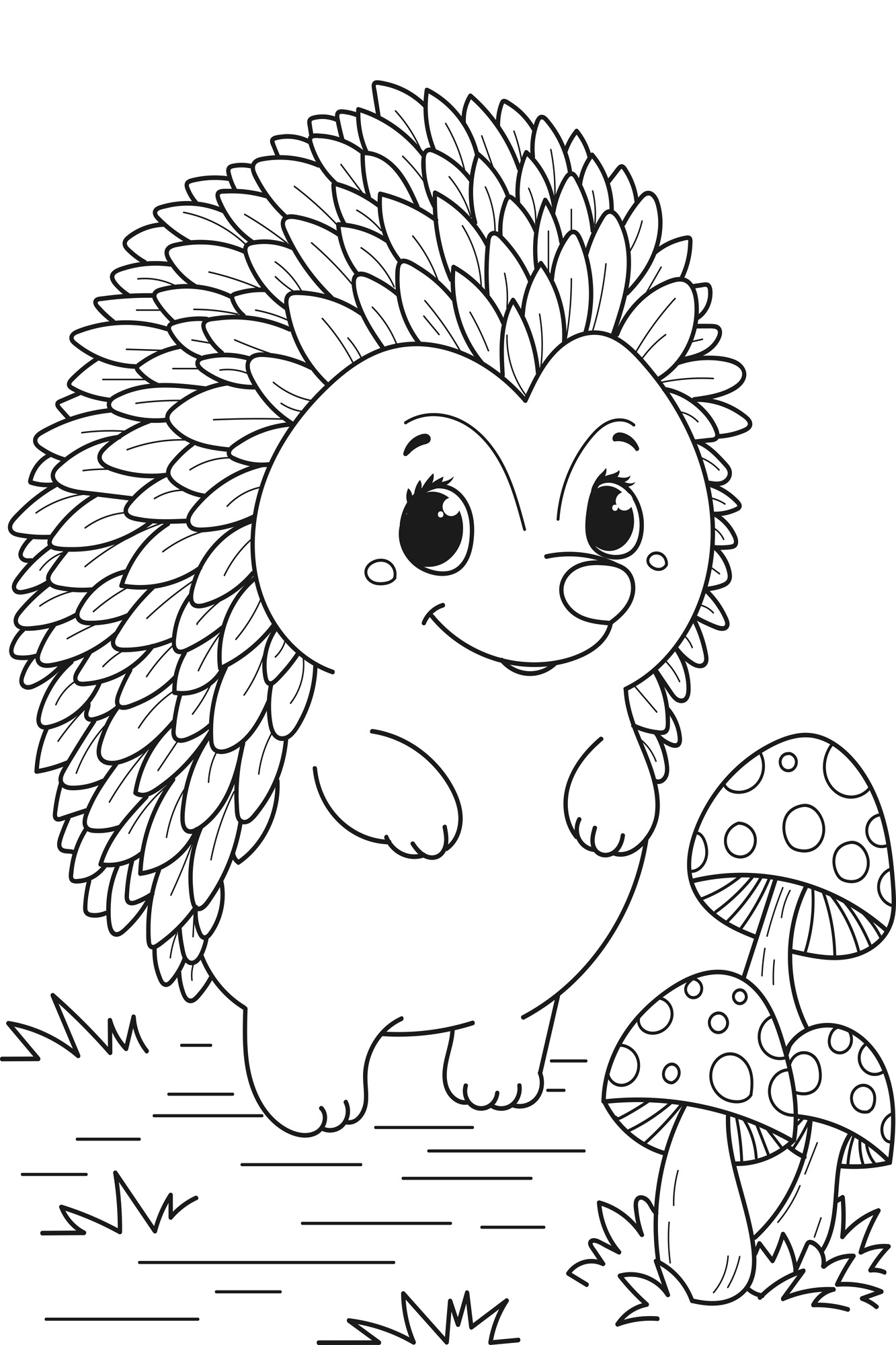 queence Bild »Großer Igel« Figuren   Mädchen   Märchenbilder   klassische F günstig online kaufen