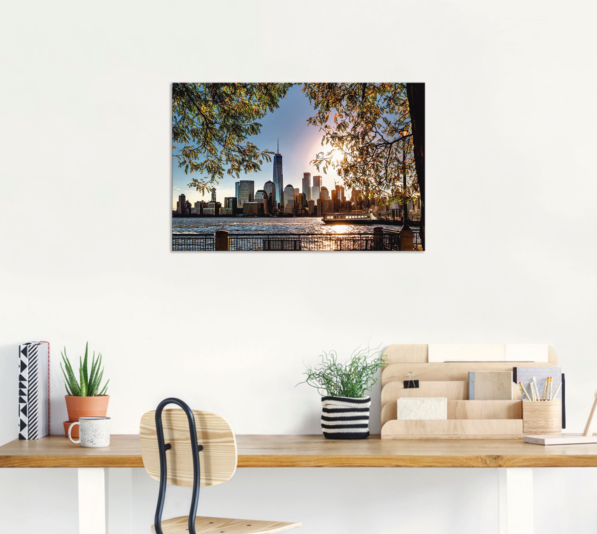 Artland Wandbild "Sonnenaufgang über New York", Amerika, (1 St.), als Alubi günstig online kaufen