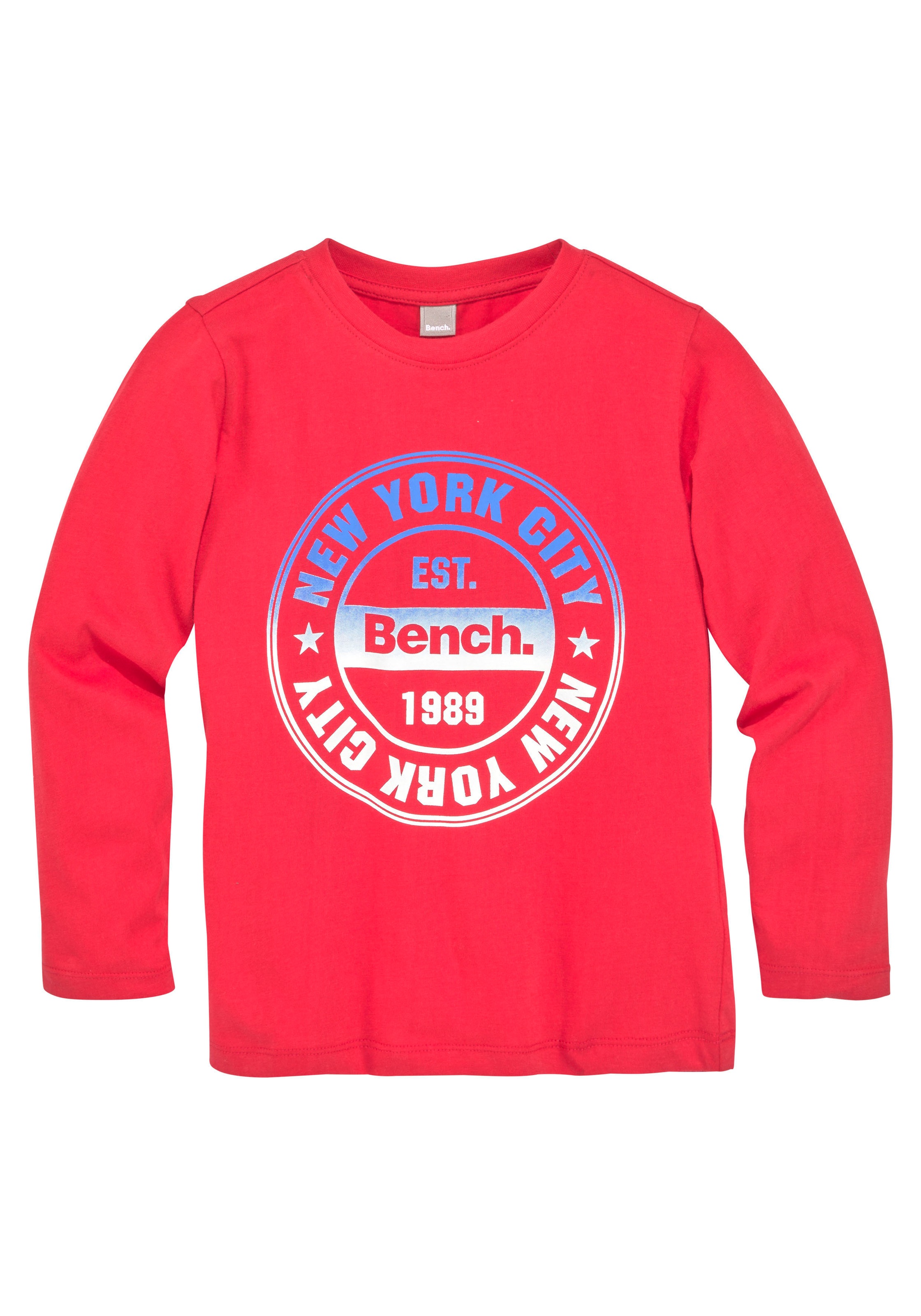 Bench. Langarmshirt »mit großem Logodruck« im Online-Shop bestellen