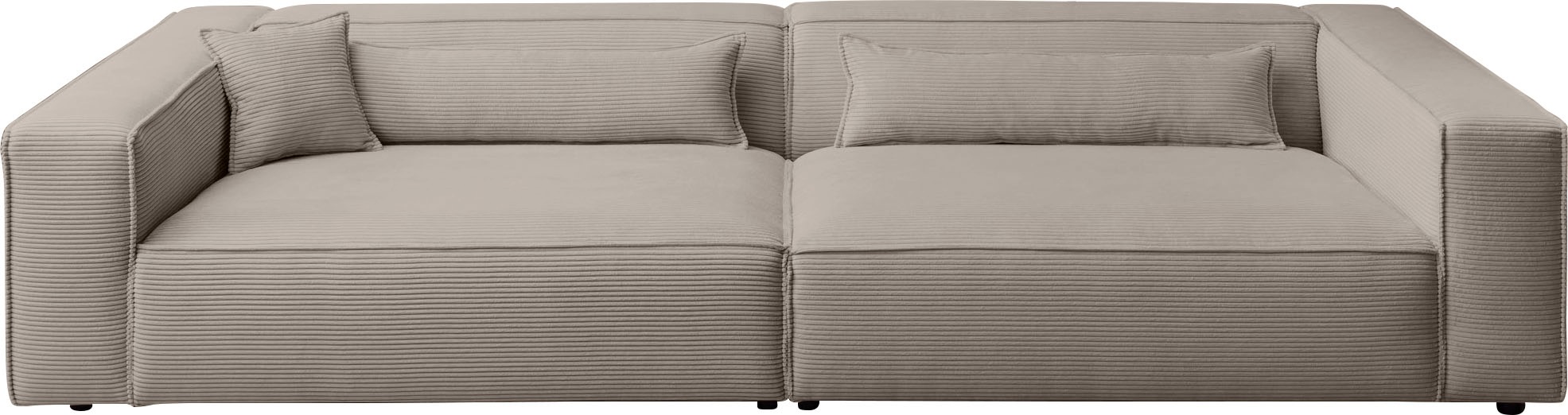 LeGer Home by Lena Gercke 3-Sitzer »PIARA XXL, Sofa mit Kedernaht in Cord, günstig online kaufen