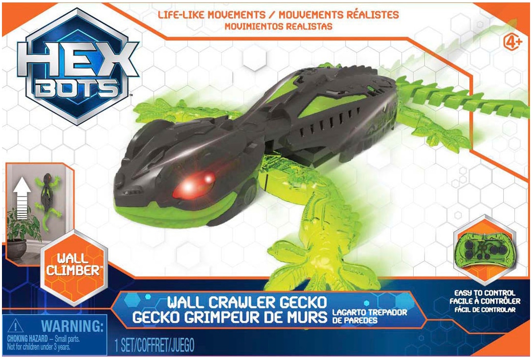 RC-Tier »Hexbots Wall Crawler Gecko RC«, mit LED-Augen