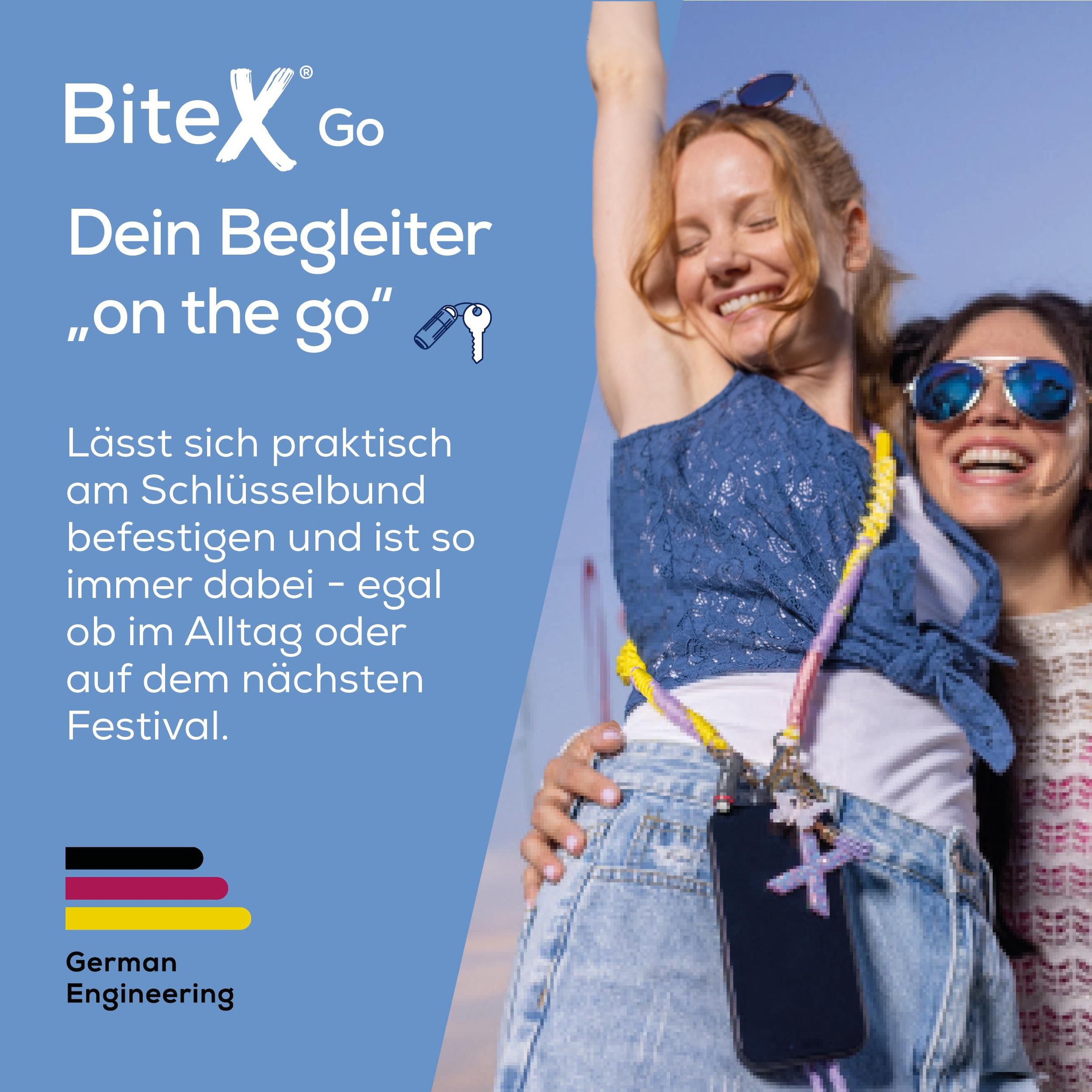BEURER Insektenstichheiler »BiteX Go BR 75 Graphite Grey für das Smartphone« Ultrakompakt, leicht & immer griffbereit am Schlüsselbund