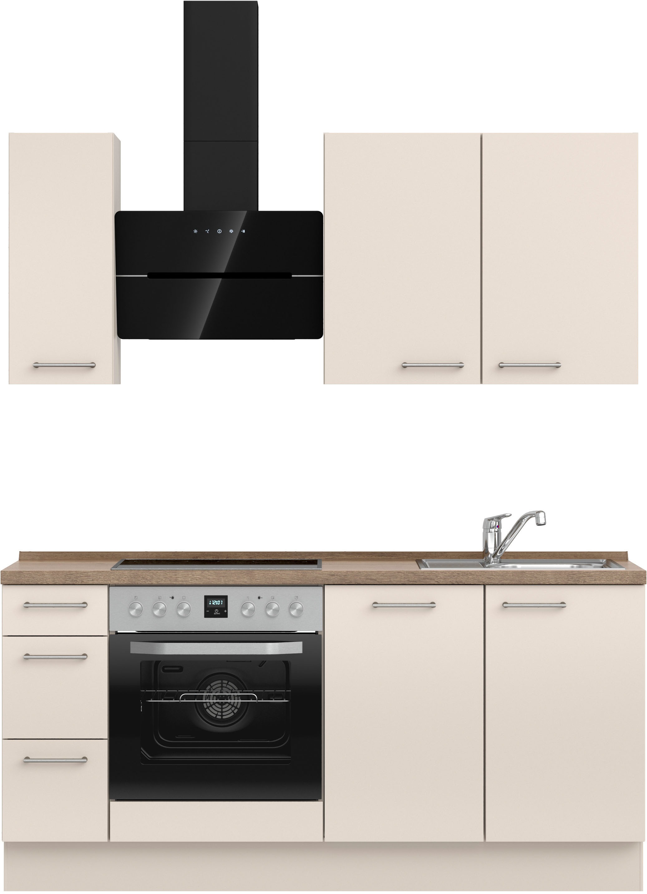nobilia® Küchenzeile »"Laser II", Ausrichtung wählbar, Breite 180 cm« vormo günstig online kaufen