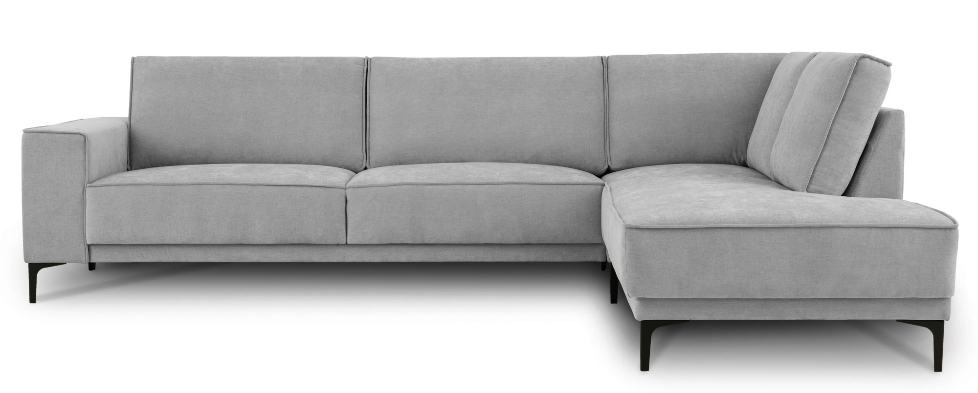 Places of Style Ecksofa »Polsterecke Oland, Struktur, Flachgewebe, Luxus-Mi günstig online kaufen