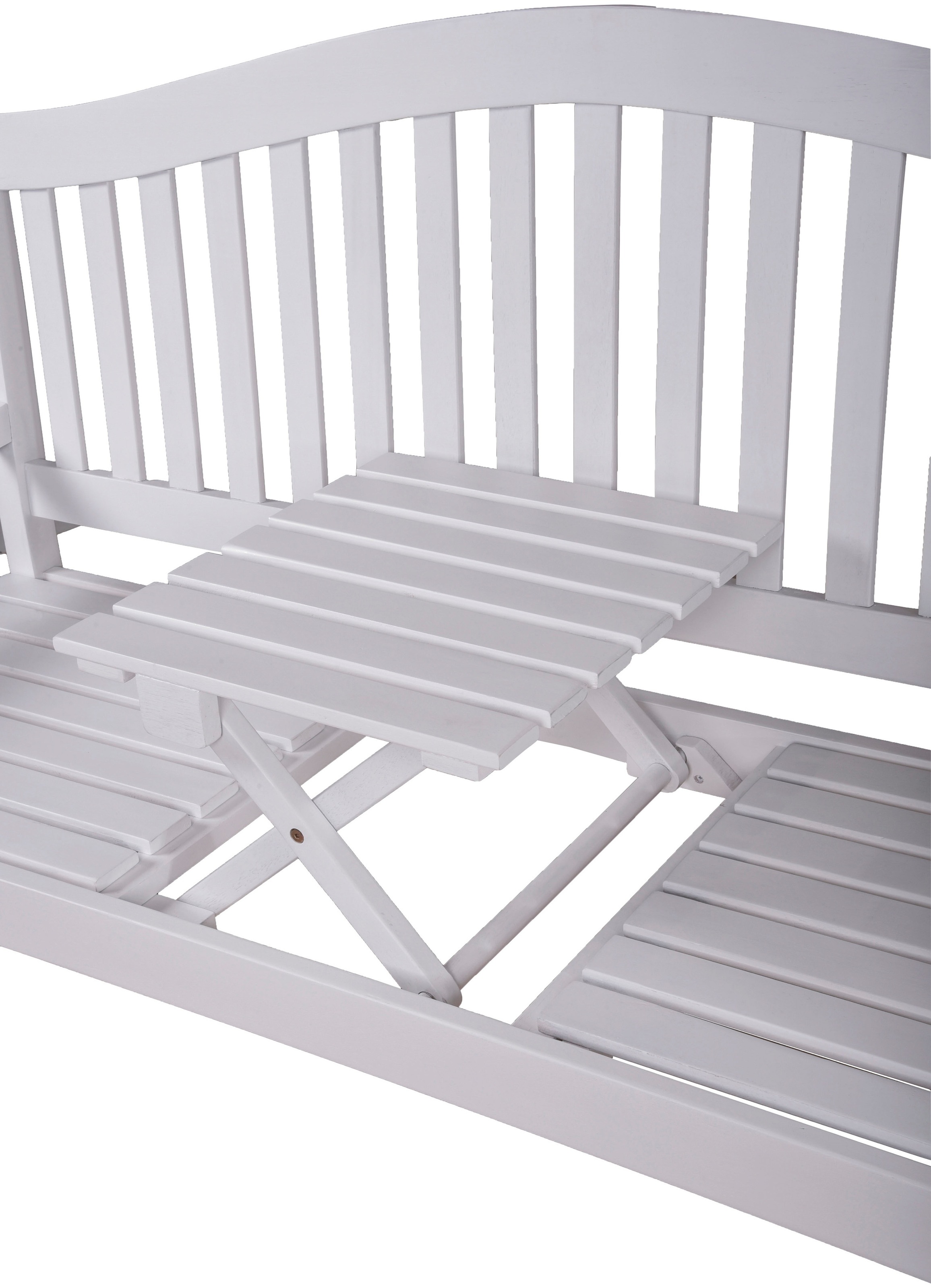 Garden Pleasure Gartenbank »Singapur«, mit hochklappbarem Tisch