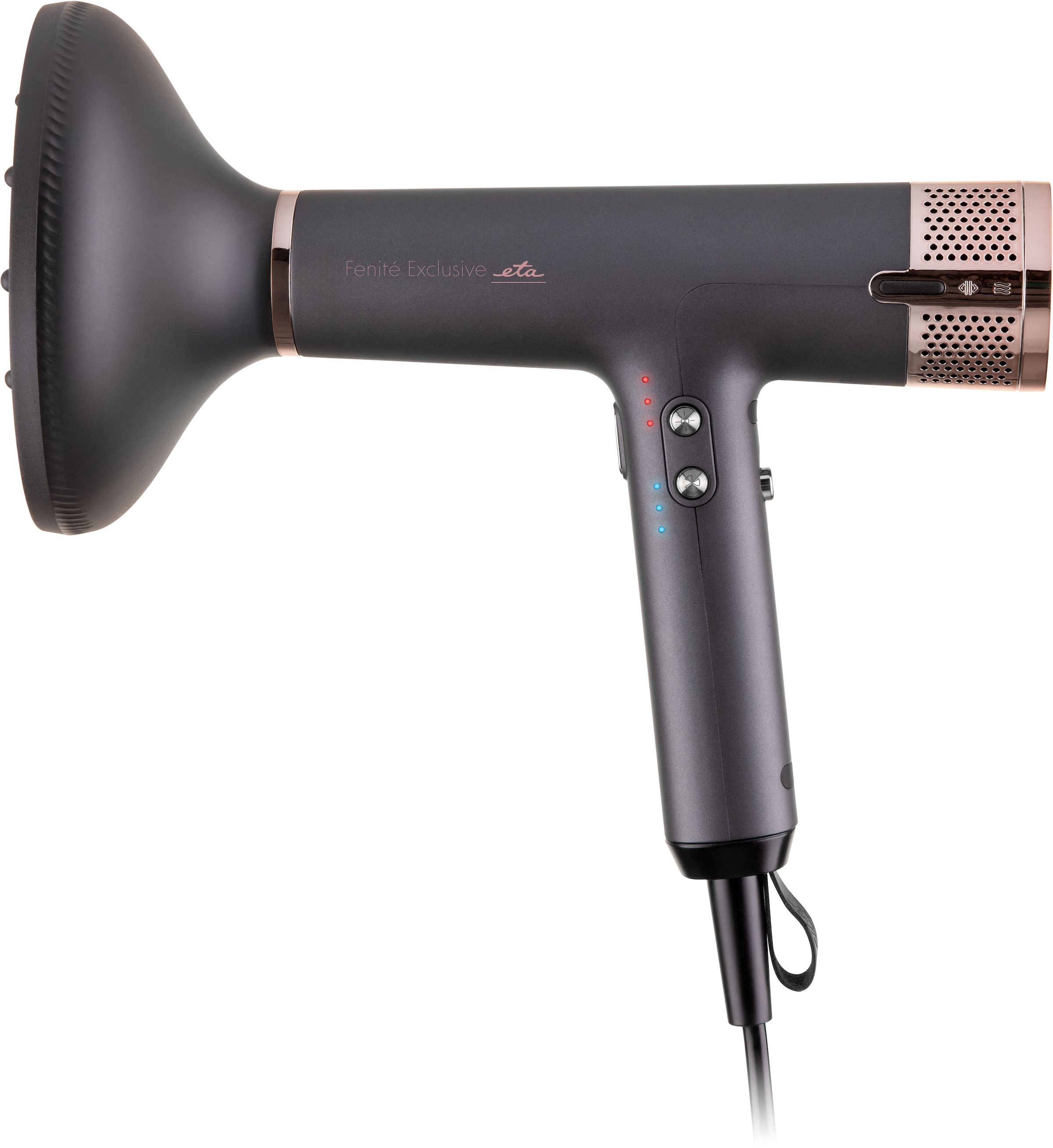 eta Ionic-Haartrockner »ETA Fenite Exclusive Haartrockne mit Ionisierung & Smart Heat Control«, 1600 W, 3 Aufsätze, Ultraleichter & leiser Föhn mit Ionisierung & 4 Luftstufen