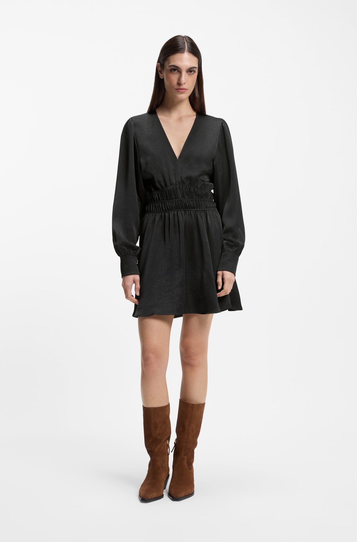 BOSS ORANGE Satinkleid »Deply Premium Damenmode«