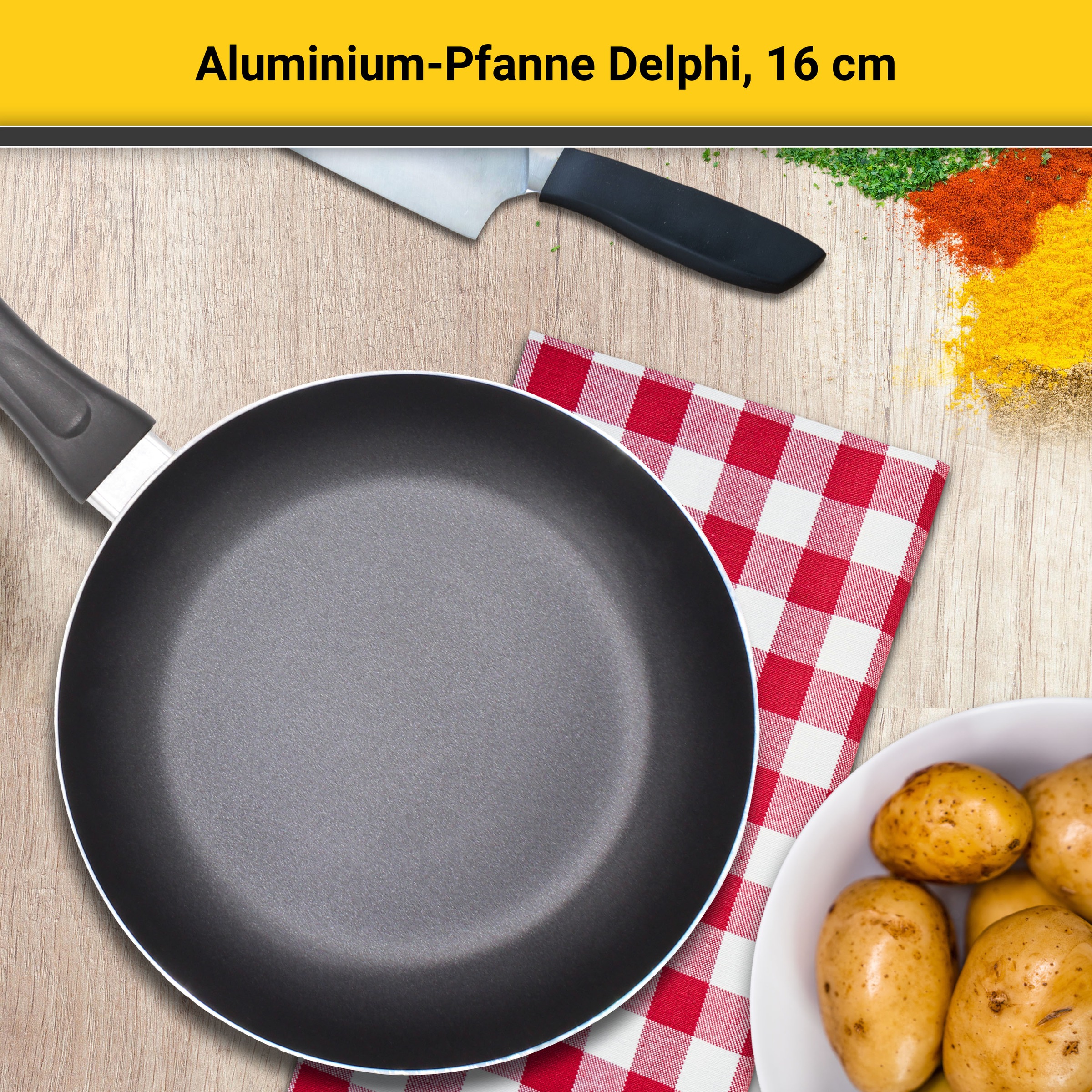 Krüger Bratpfanne »Delphi« Aluminium 1 Stk. tlg. Induktion günstig online kaufen