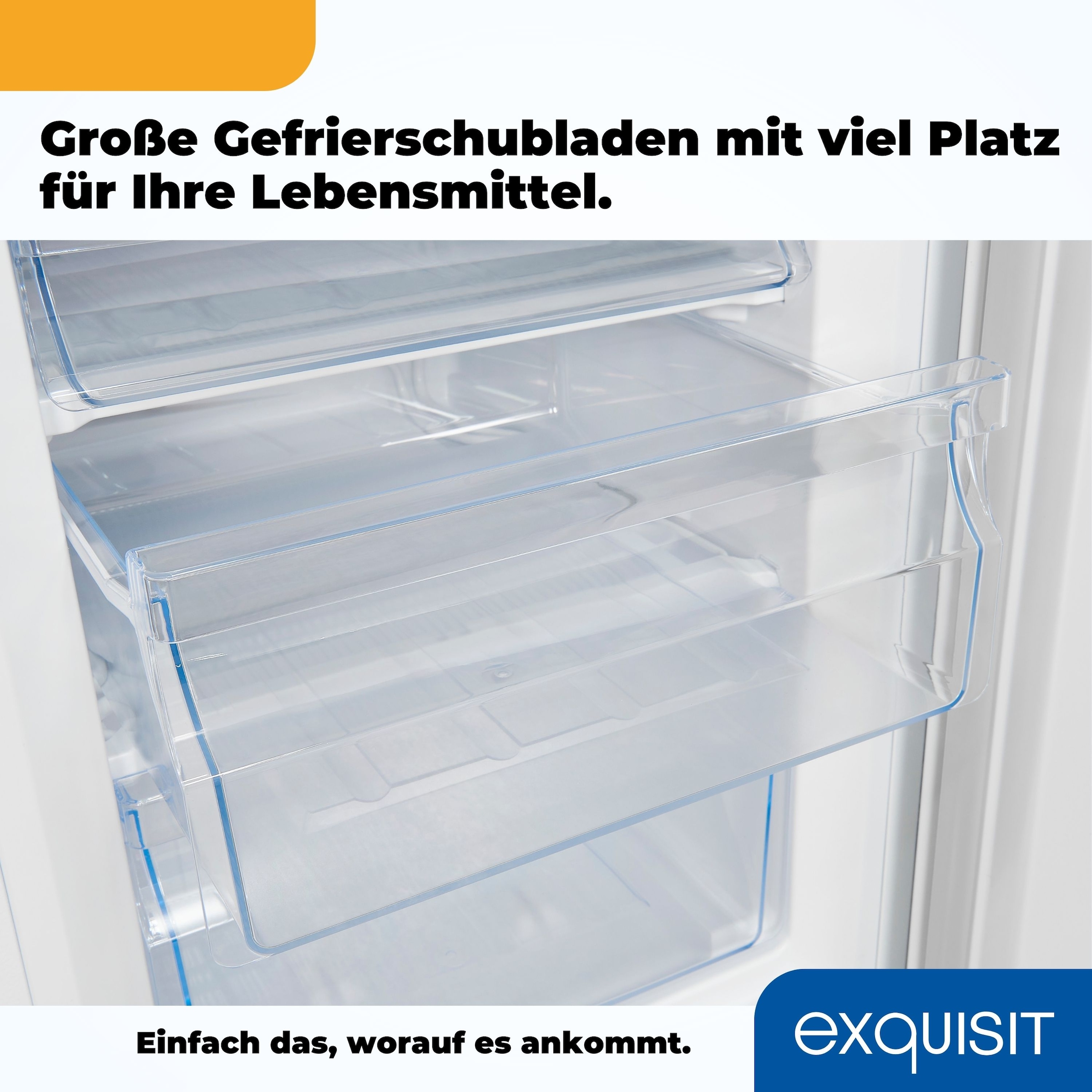 exquisit Kühl-/Gefrierkombination »KGC231-60-010E weiss«, 175 L Volumen, 4 Sterne Gefrieren