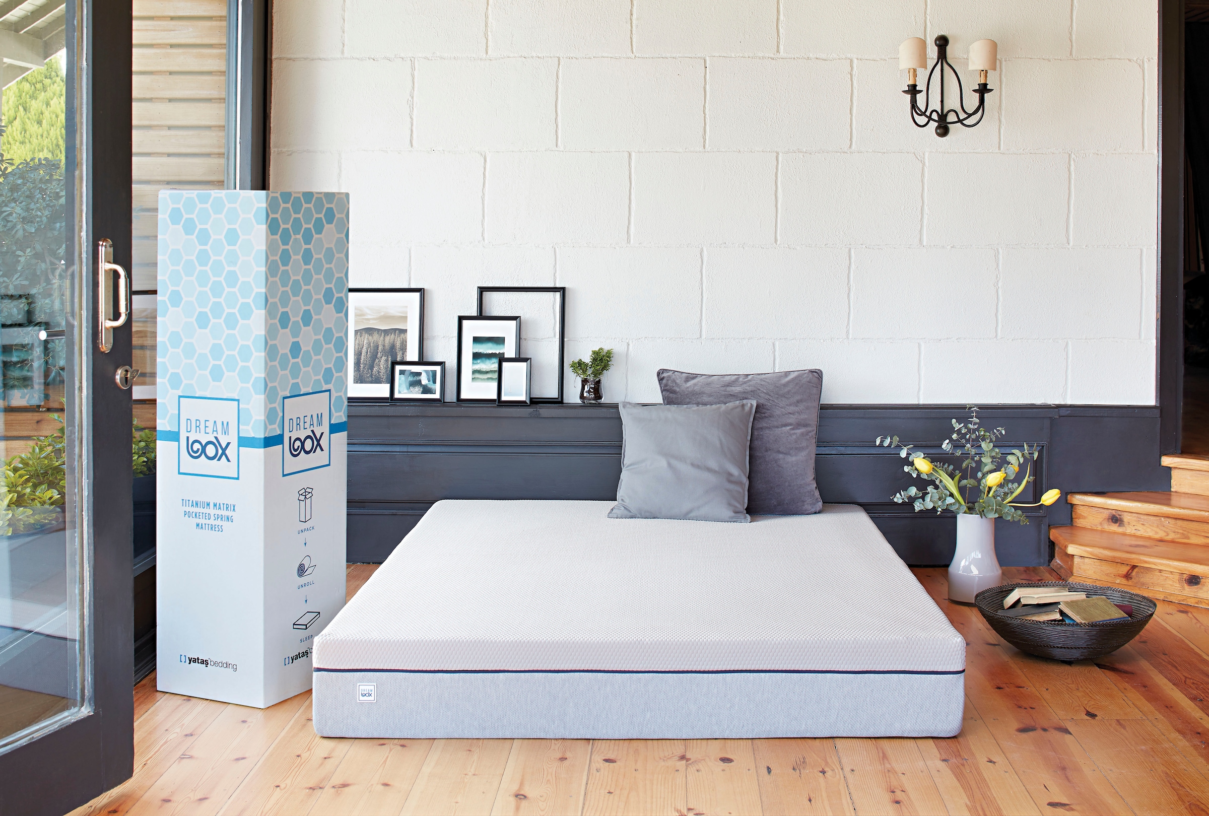 Yatas Bedding Taschenfederkernmatratze »Dream Box Roll PRO, Matratze 90x200, 140x200 cm & weitere Größen«, 24 cm hoch, 416 Federn, (1 St.), H2 / H3, wendbar, ergonomisch, atmungsaktiv