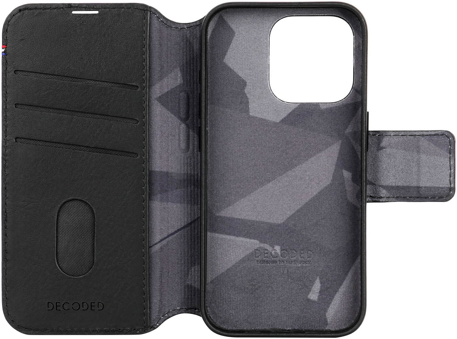 DECODED Smartphone-Hülle »Leather Detachable Wallet für iPhone 15 Pro«, iPhone 15 Pro, 15,5 cm (6,1 Zoll)