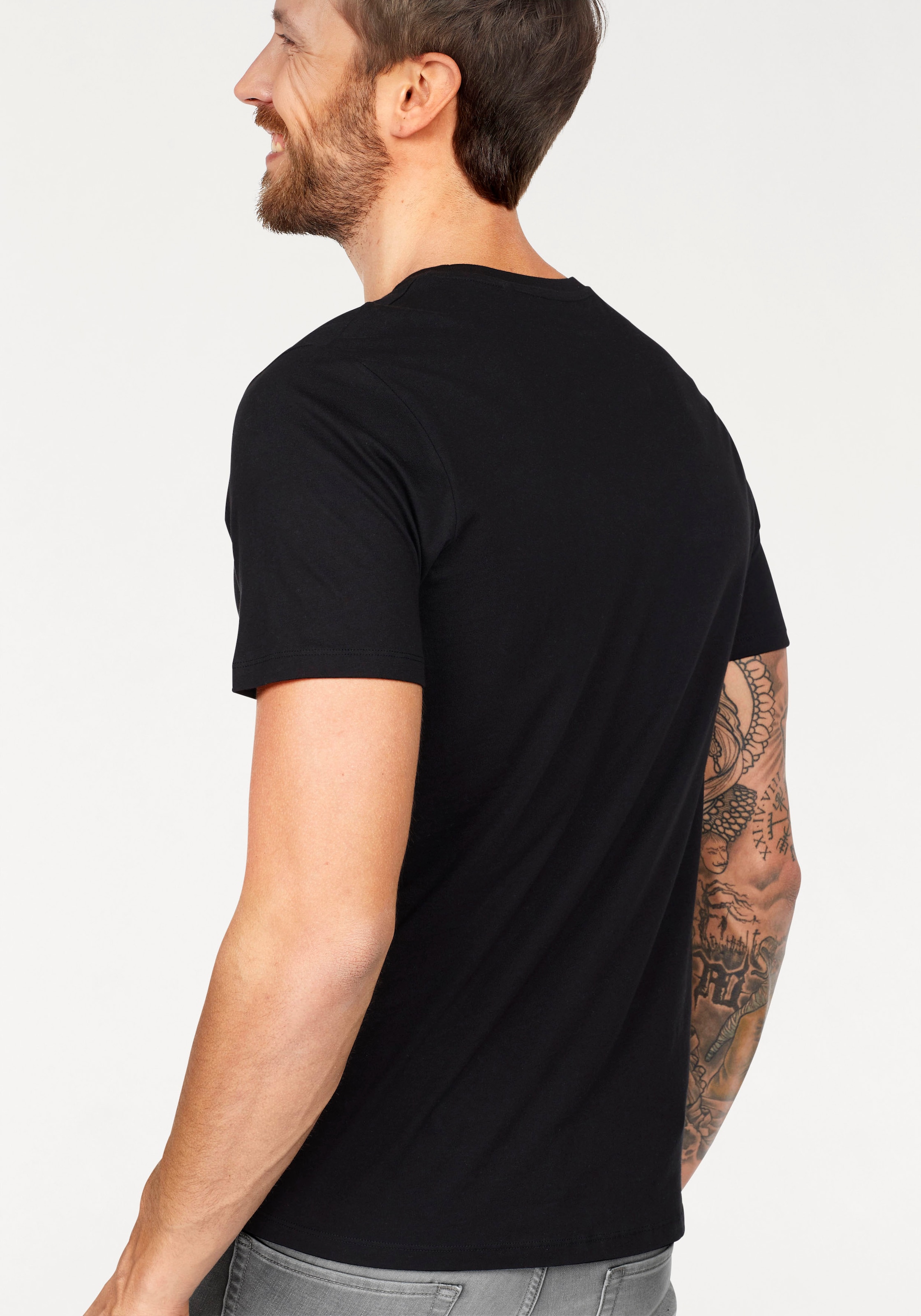 Jack & Jones T-Shirt »CORP LOGO TEE«, (Packung, 3 tlg., 3er-Pack), 3er Packung