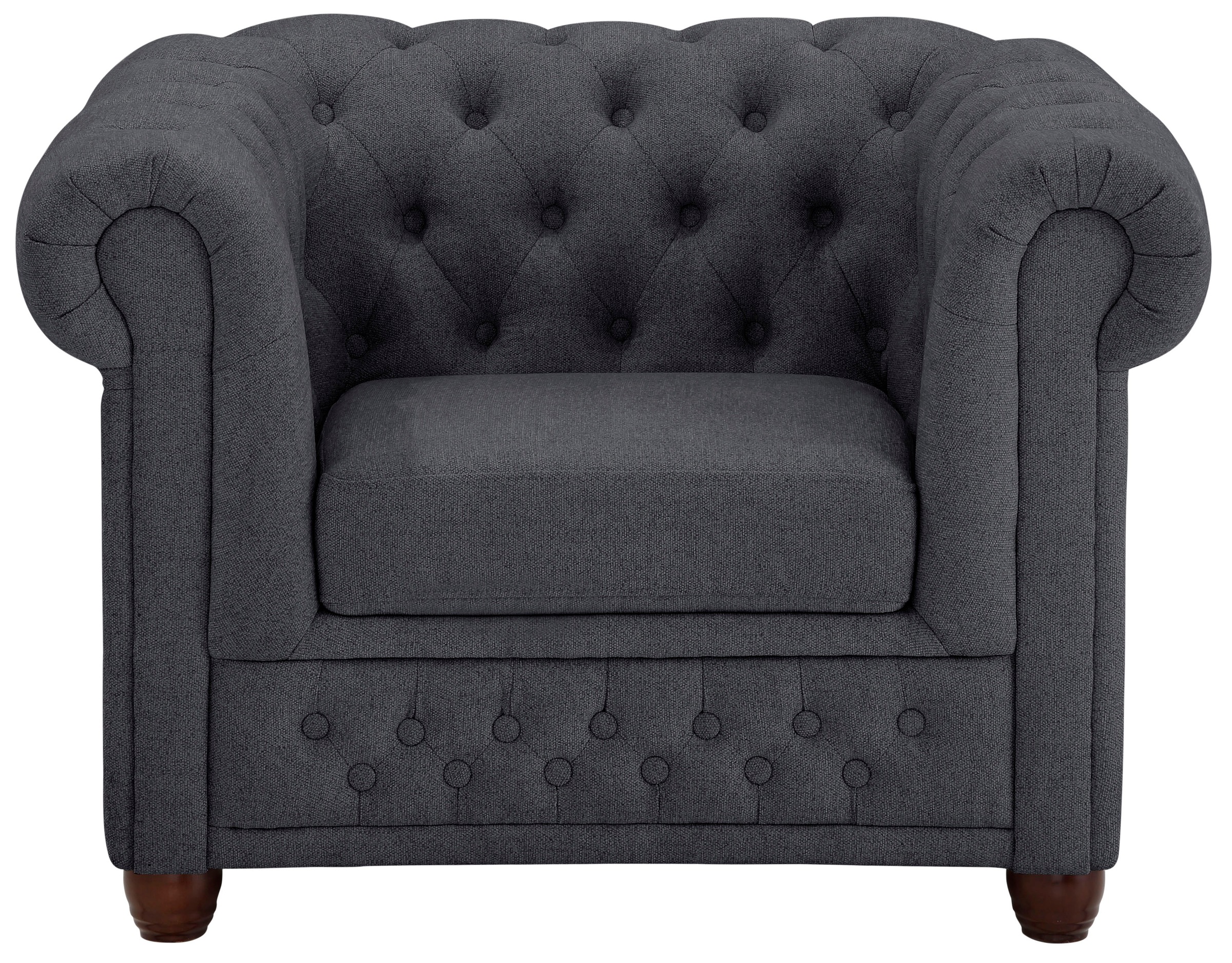 Home affaire Chesterfield-Sessel »New Castle Sessel«, hochwertige Knopfheftung, B/T/H: 104/86/72 cm