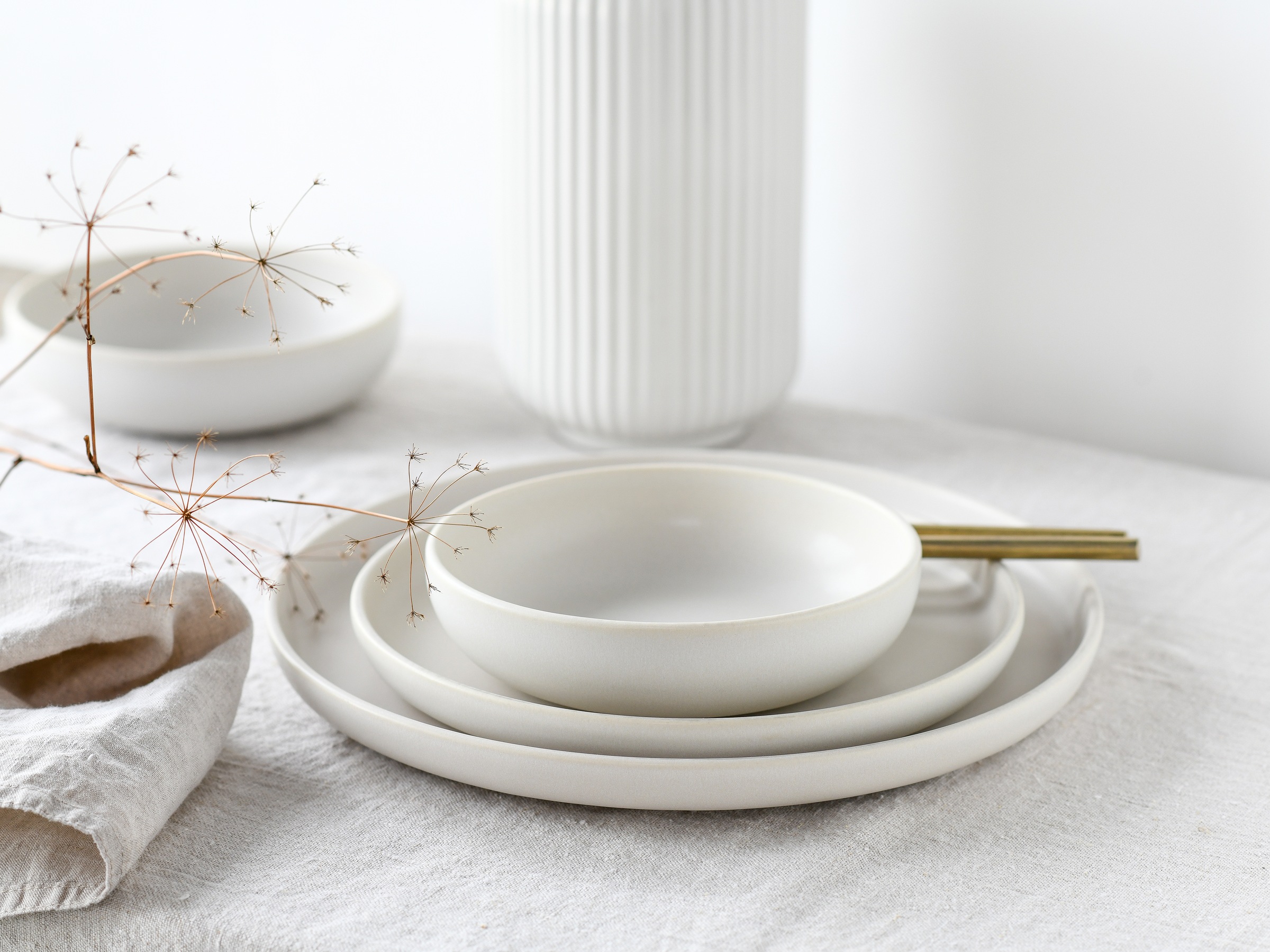 CreaTable Tafelservice »Uno«, (Set, 12 tlg.), weiche, harmonisch ausbalanci günstig online kaufen