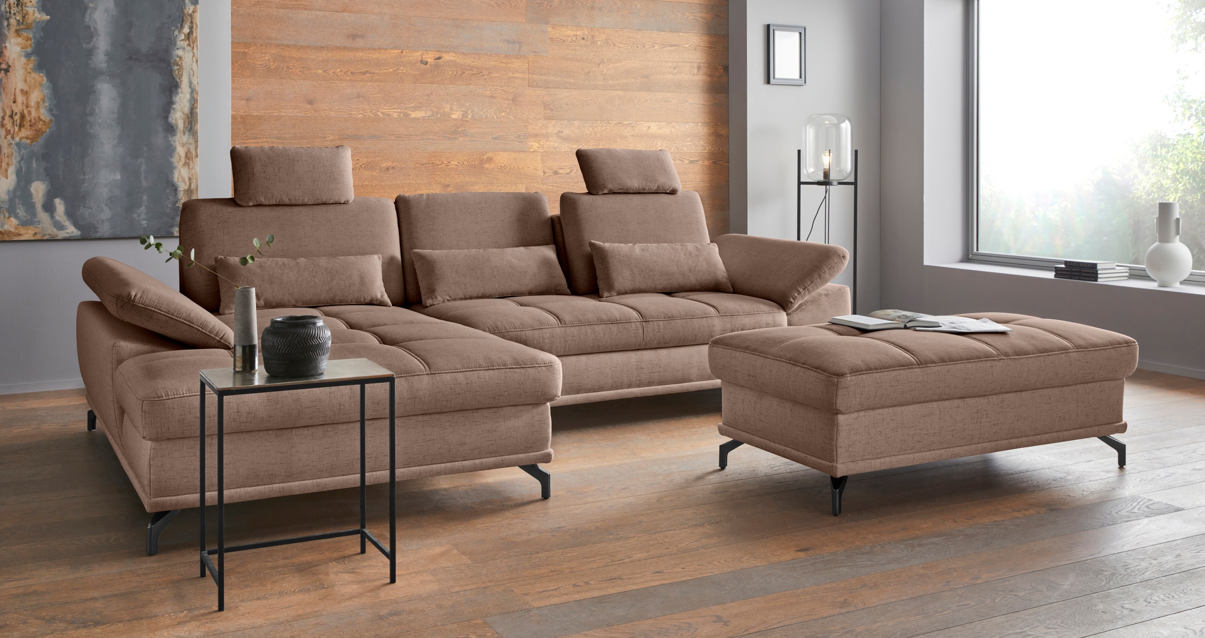 OTTO home Ecksofa »Costello L-Form, B: 301 cm mit Sitztiefen-, Armteilverst günstig online kaufen