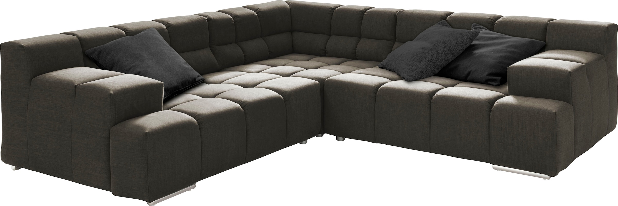 designwerk Ecksofa »Temple L-Form, tolles Designsofa«, mit Sitztiefenverstellung