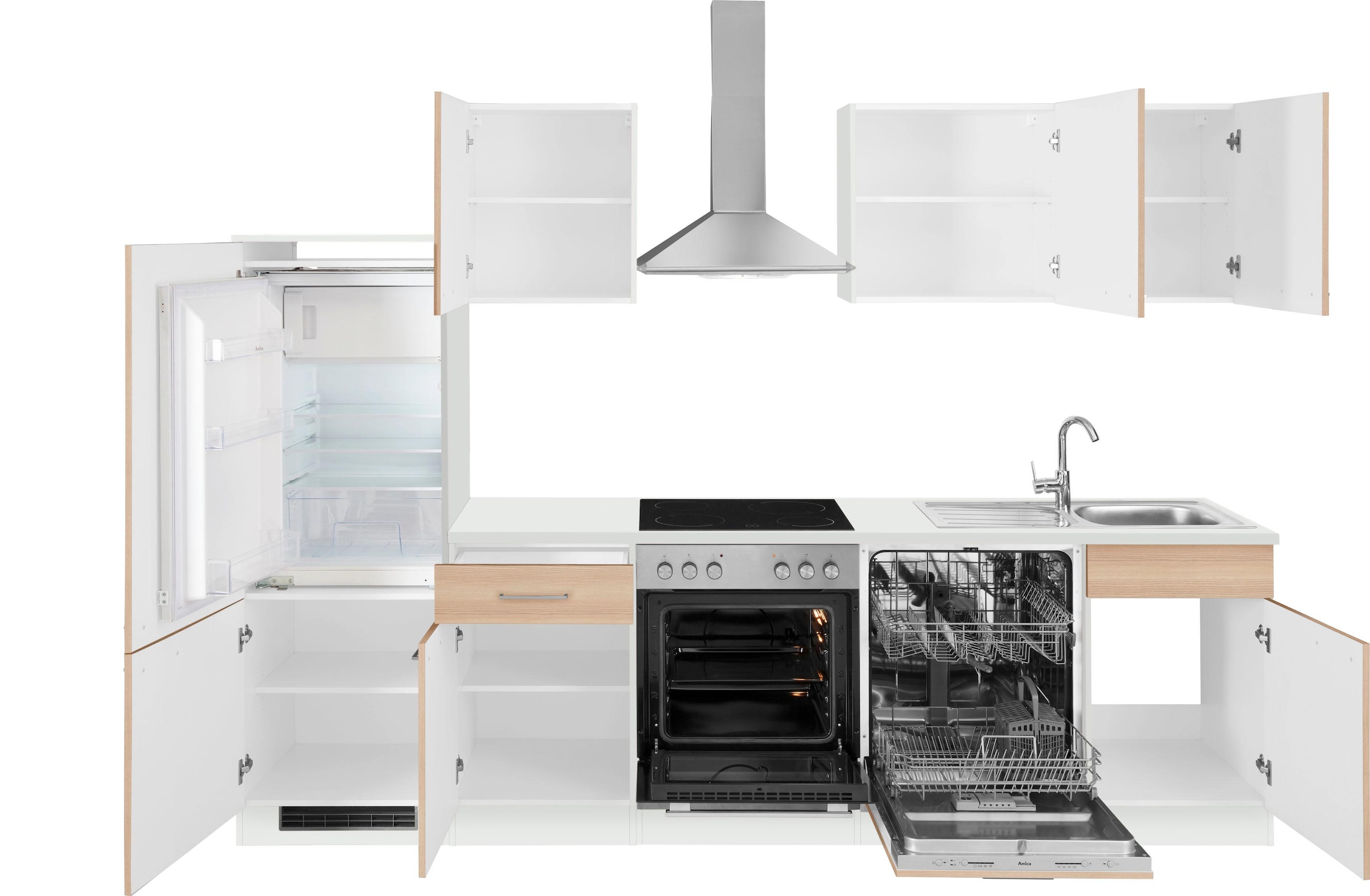 wiho Küchen kaufen mit online Küchenzeile 280 E-Geräten, »Zell«, Breite cm