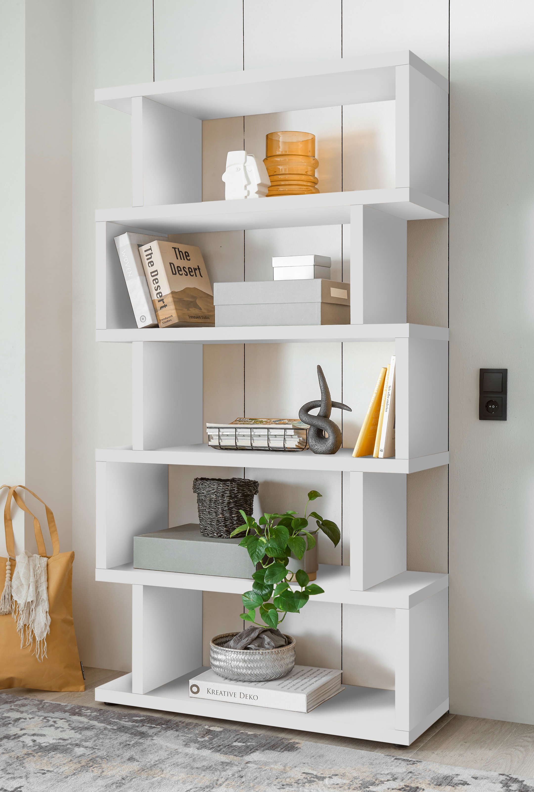 HBZ Raumteilerregal »BC 3105« 1 Stk. tlg. in weiß oder Eiche Sonoma, Regal günstig online kaufen