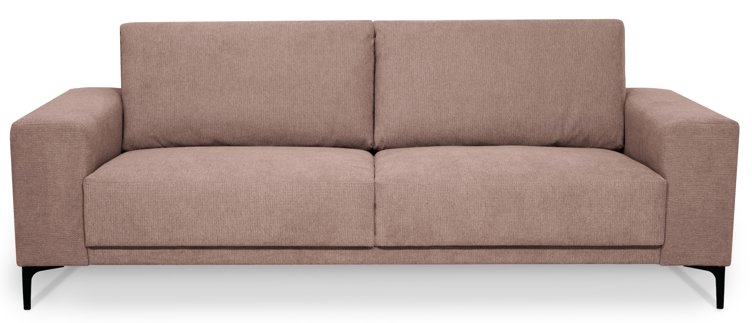 OTTO home 3-Sitzer »Xander« Breite 224 cm, Soft-Touch Chenille, schwarze Metallfüße