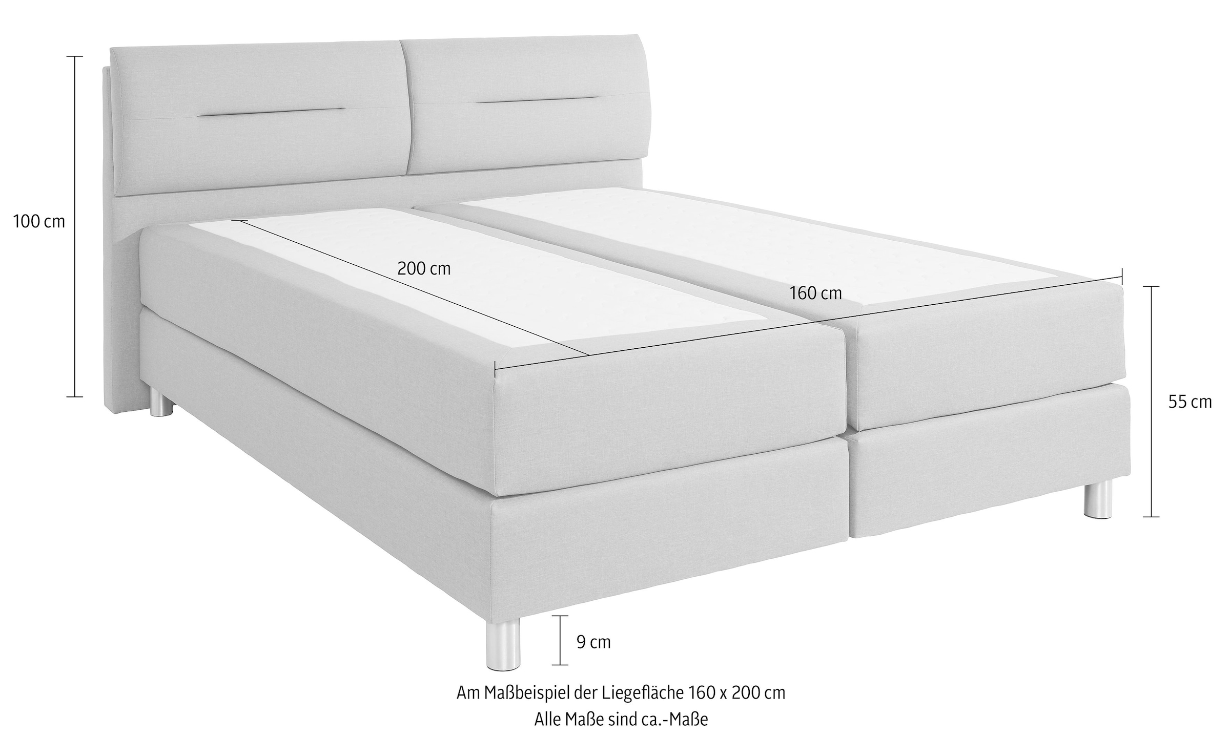 2. Bild von Maintal Boxspringbett, inkl. Topper