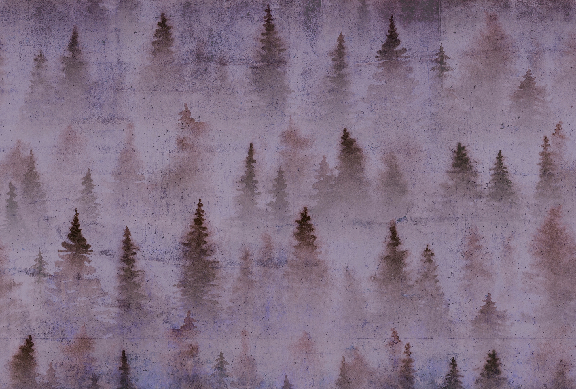 Architects Paper Fototapete »Atelier 47 Coniferous Artwork 1« Wald glatt Vl günstig online kaufen