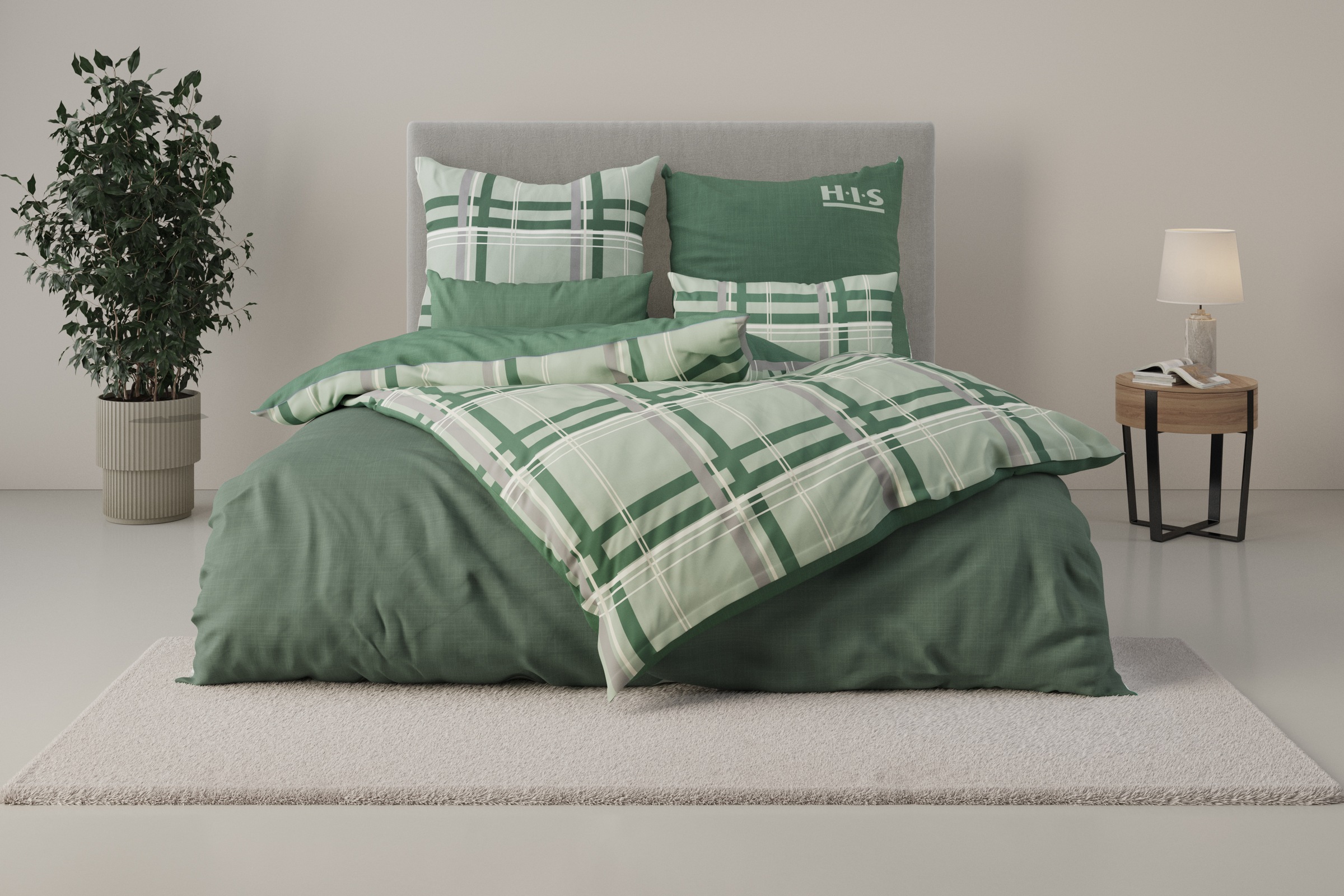 H.I.S Wendebettwäsche »Talin« 2 Stk. tlg. in Gr. 135x200 oder 155x220 cm, 1 günstig online kaufen