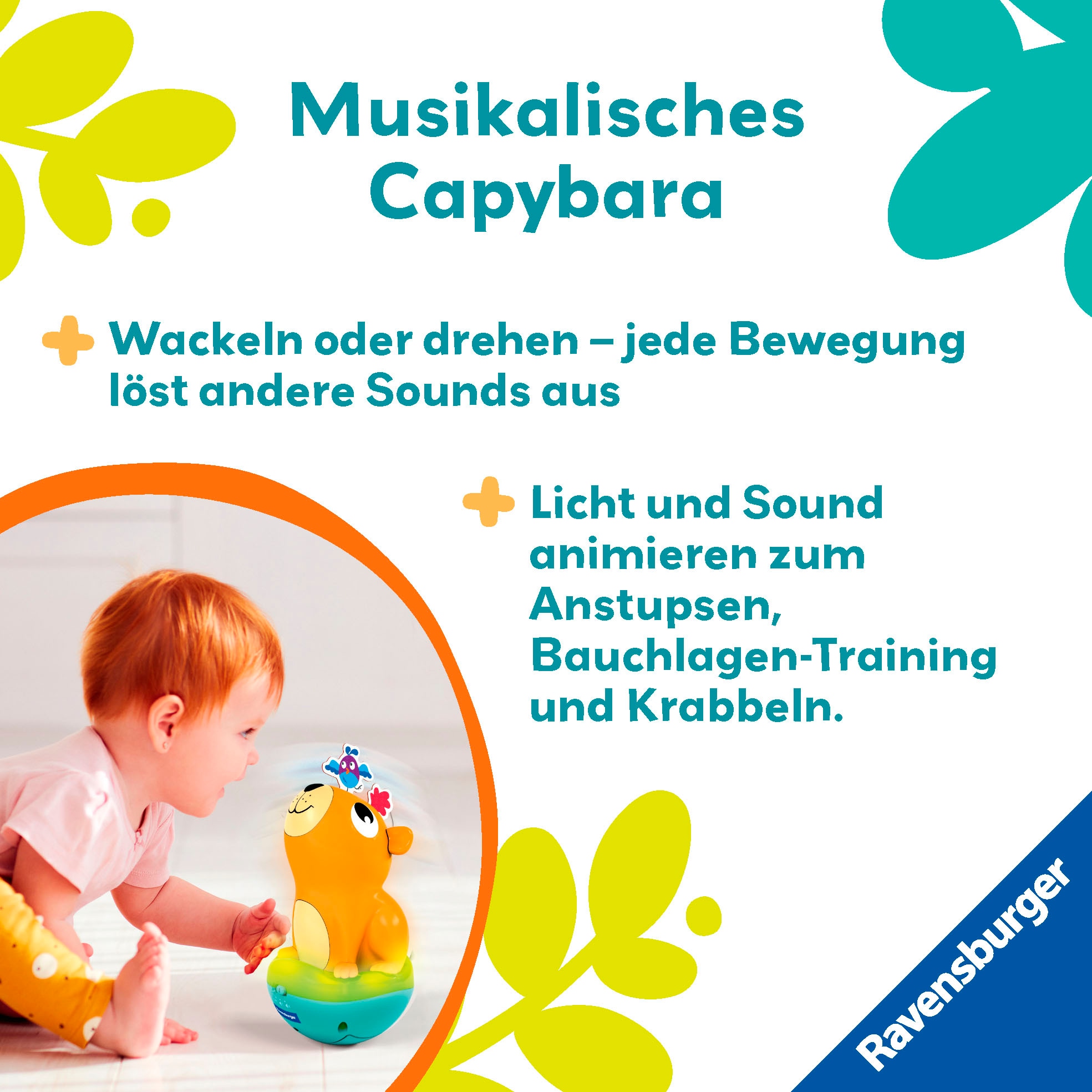 Ravensburger Lernspielzeug »Play+ Musikalischer Stehauf-Kreisel«