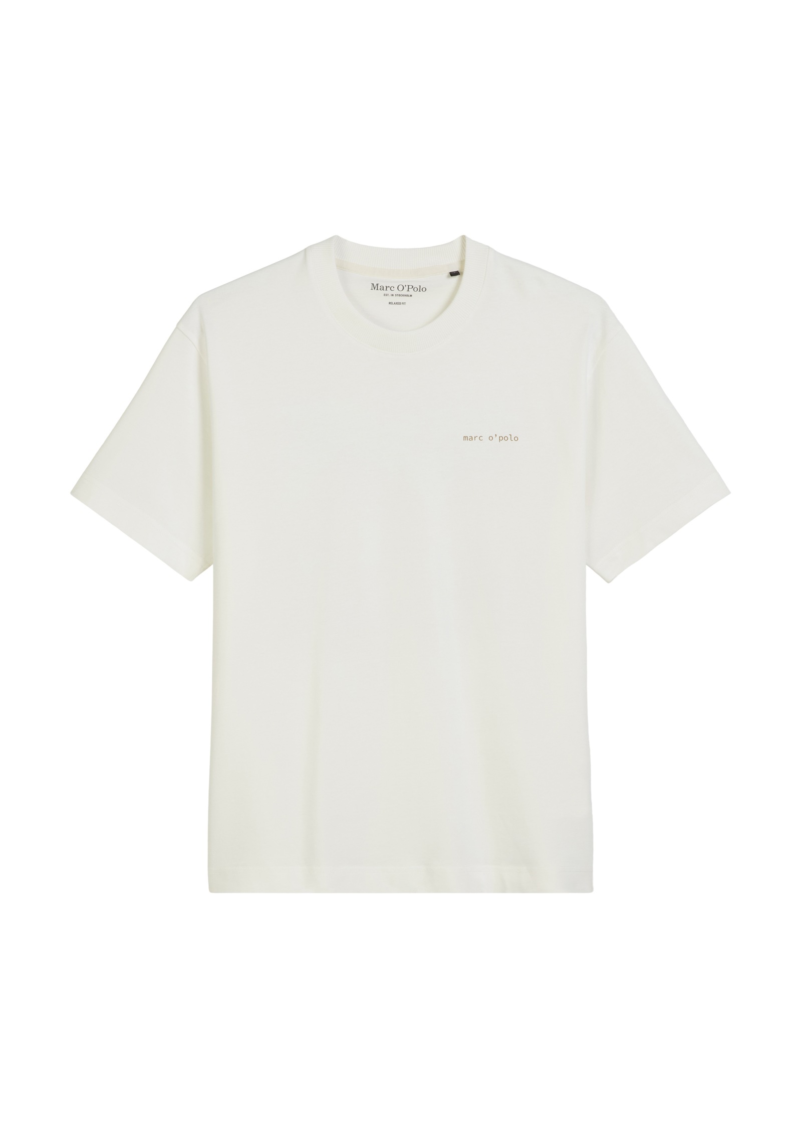Marc O'Polo T-Shirt, relaxed fit, Rundhals, mit Natur-Rückenprint