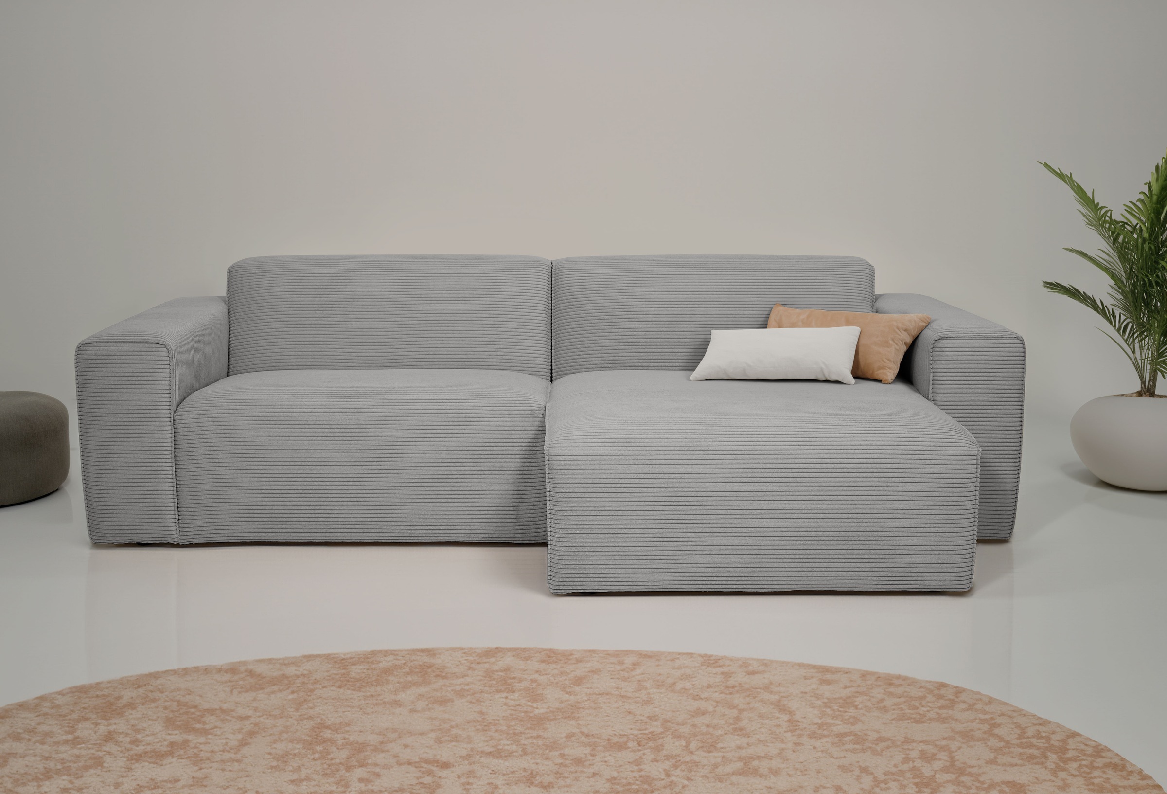 INOSIGN Ecksofa »Koa,228cm, L-Form, Modulsofa, Webstoff, Cord, Struktur« De günstig online kaufen