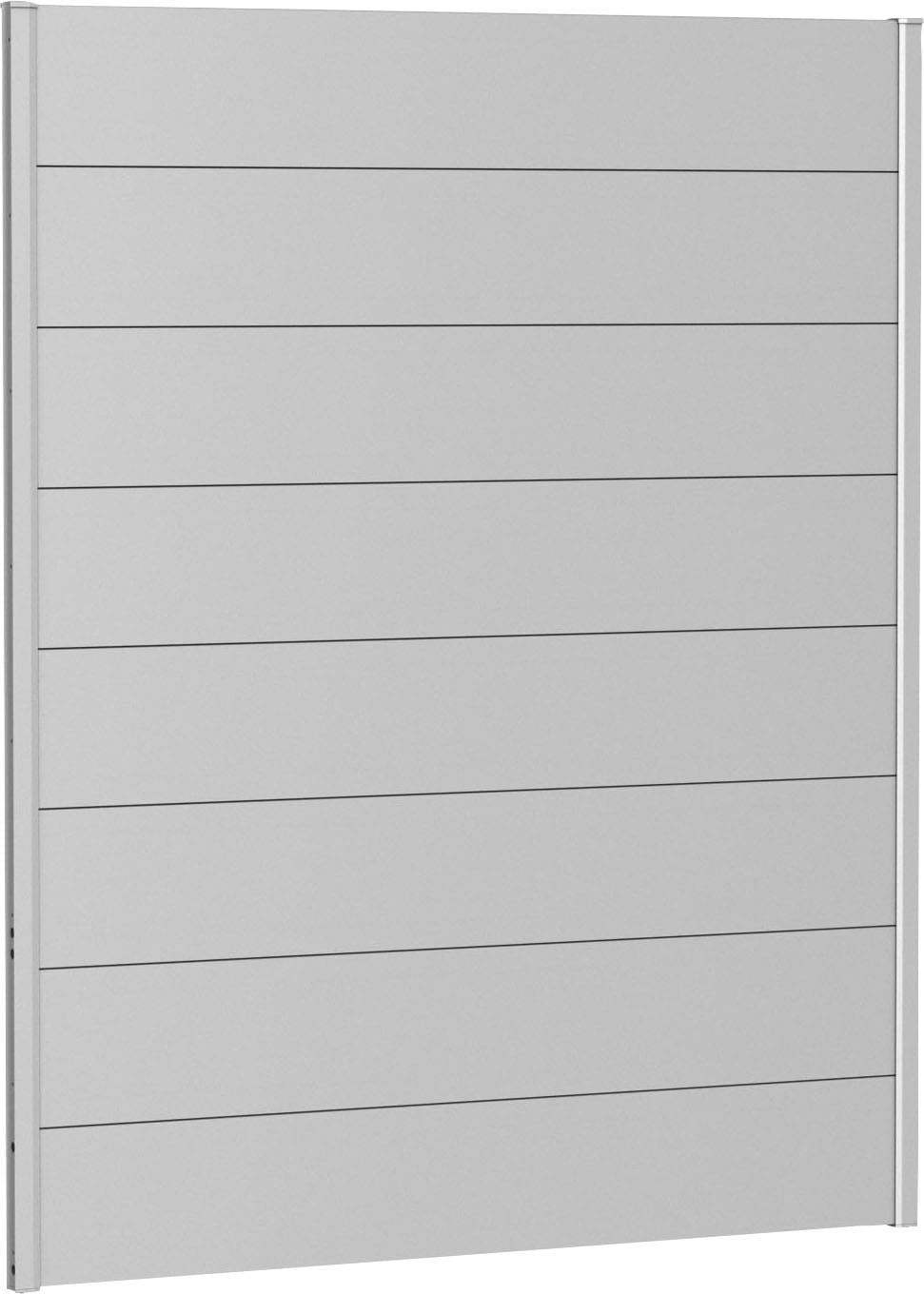 Bild von Biohort Sichtschutzelement, 8 Metall-Paneele und 2 Führungsschienen, LxH: 145x182 cm