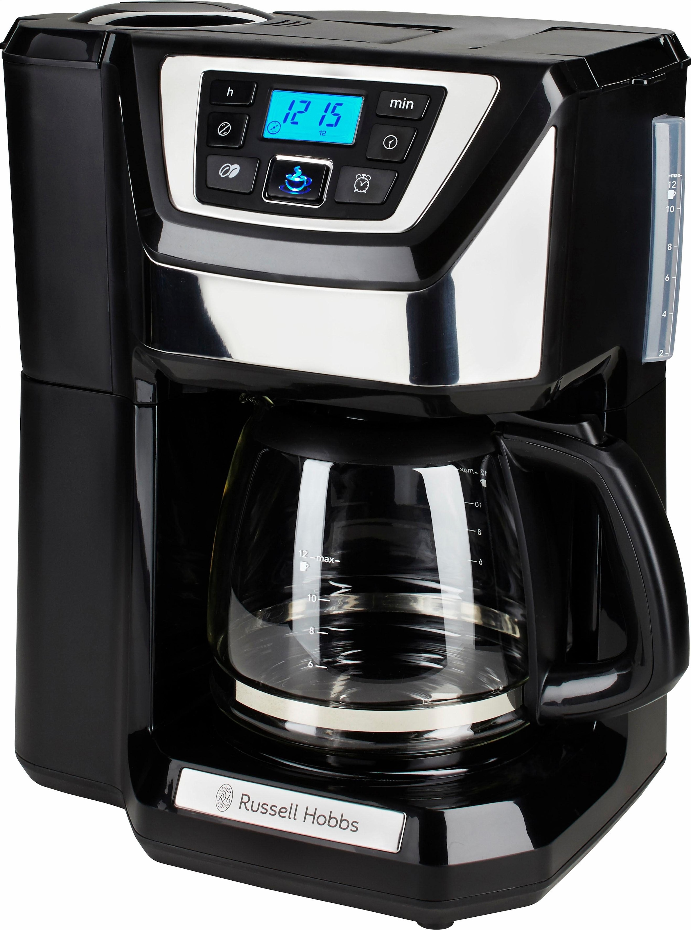 RUSSELL HOBBS Kaffeemaschine mit Mahlwerk »Victory Grind & Brew 22000-56«, 1,5 l Kaffeekanne, Permanentfilter, Digital