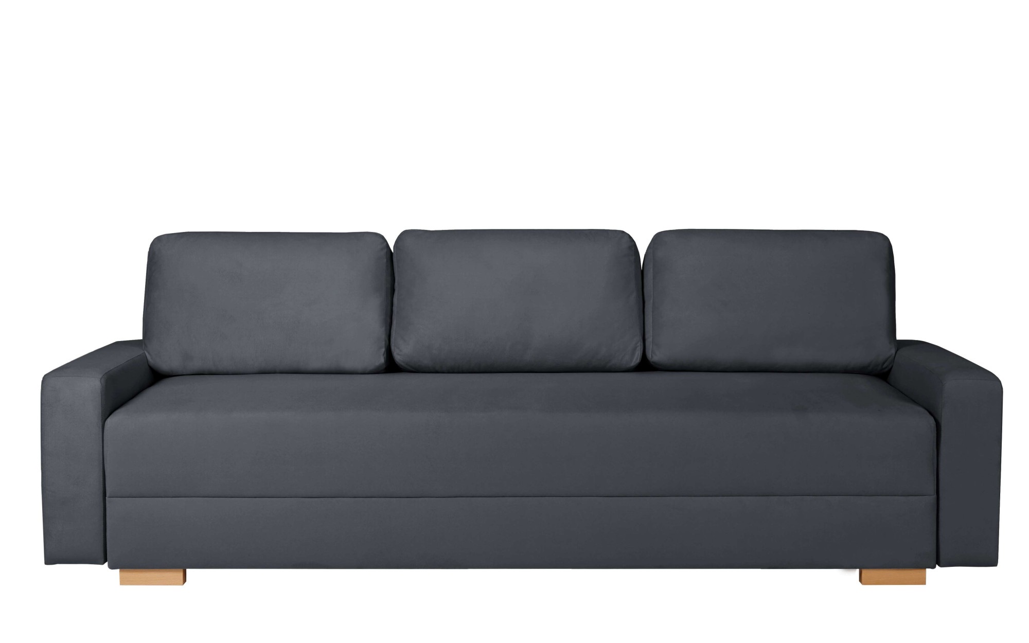 INOSIGN 3-Sitzer »SHERIDIAN Schlafsofa mit Bettkasten, in Feincord & Velvet«, mit Wellenunterfederung, moderne Bezüge, B/H/T 225/94/80