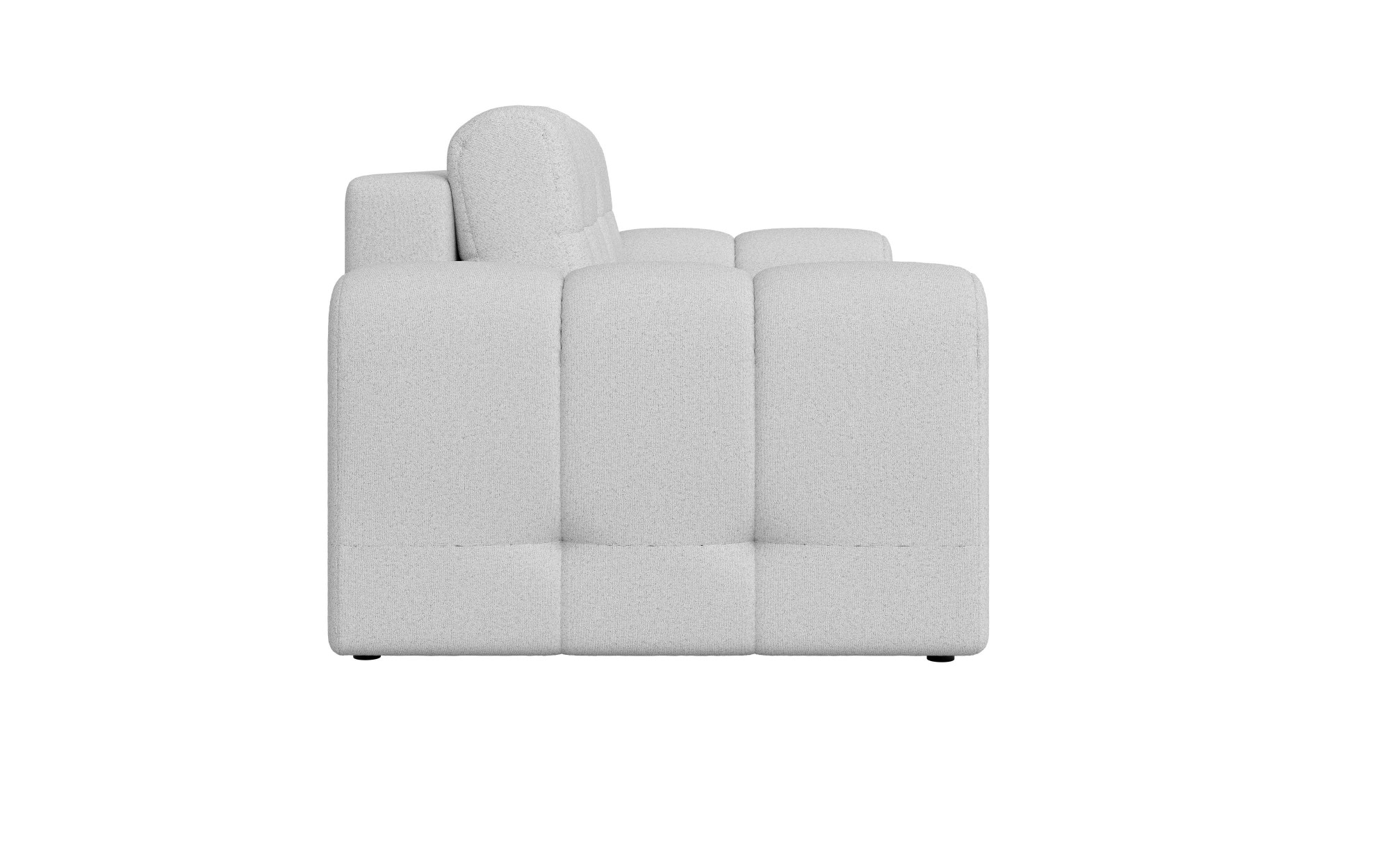INOSIGN 2-Sitzer »Manilla, trendige Steppung, 2 Rückenkissen, B/T/H 195/107/91 cm«, mit Wellenunterfederung, in verschiedenen Materialien und Farben