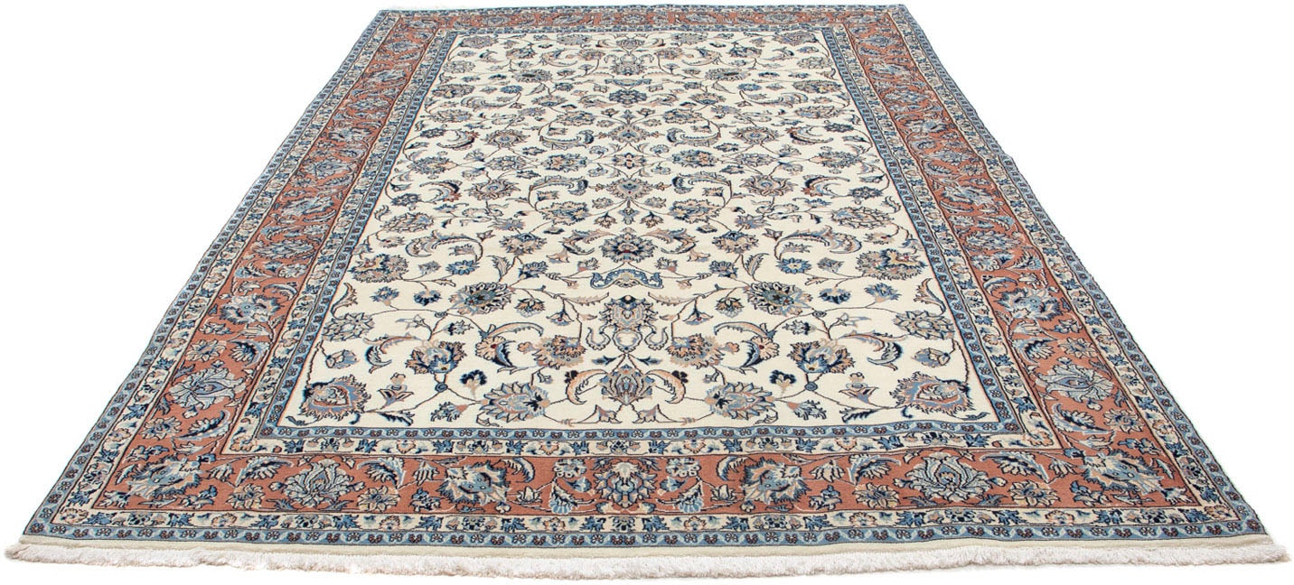 morgenland Wollteppich »Maschad Blumenmuster Beige 297 x 200 cm«, rechtecki günstig online kaufen