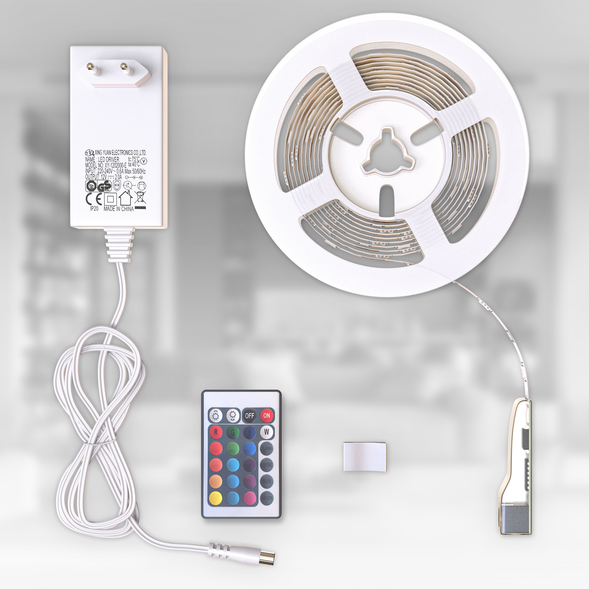 B.K.Licht LED Stripe, LED Band 3m, RGB, Fernbedienung, selbstklebend, Farbw günstig online kaufen