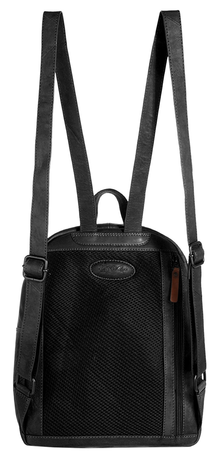 X-Zone Laptoprucksack, echt Leder
