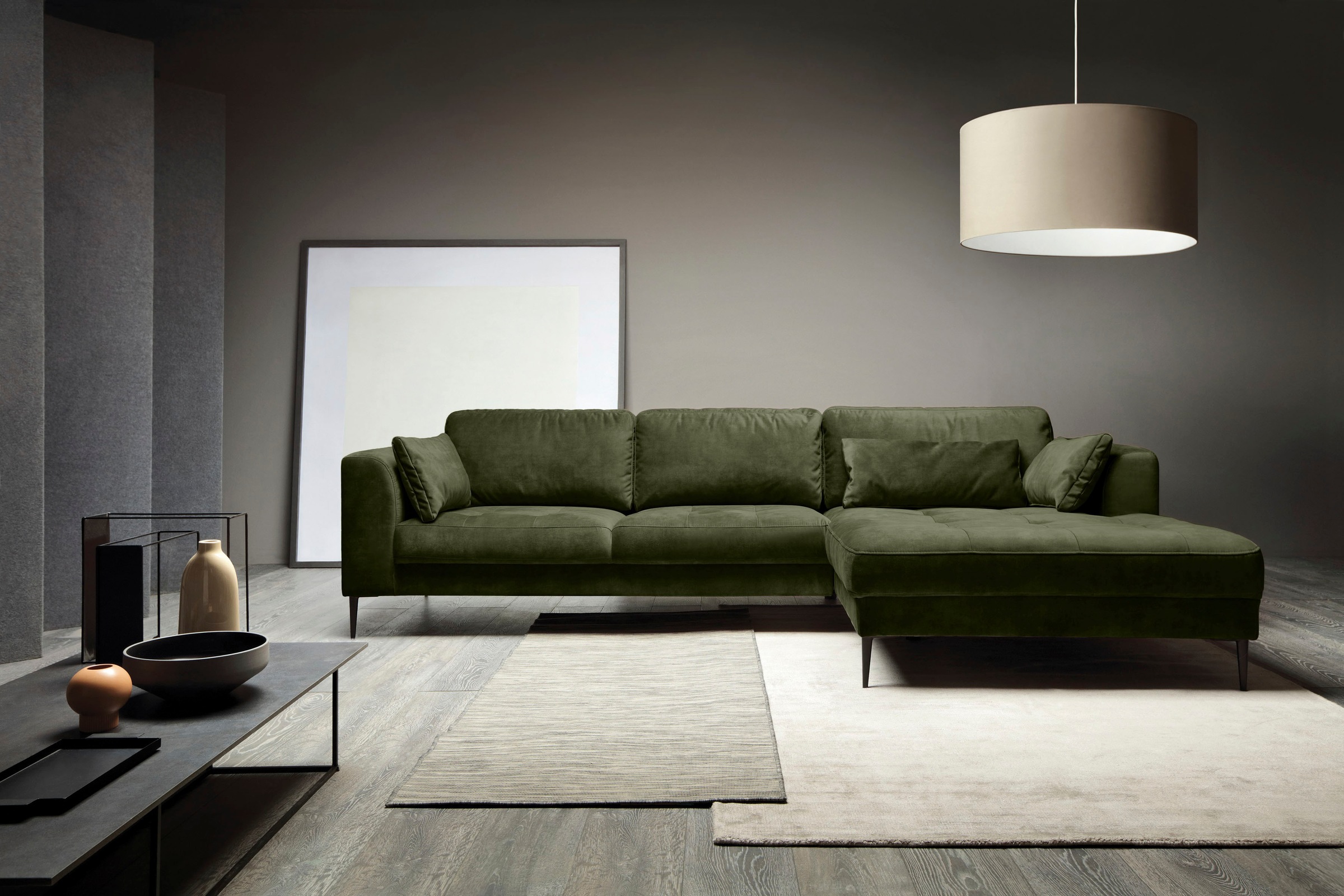 TRENDMANUFAKTUR Ecksofa »Luzi, wahlweise mit Schlaffunktion & Bettkasten. O günstig online kaufen