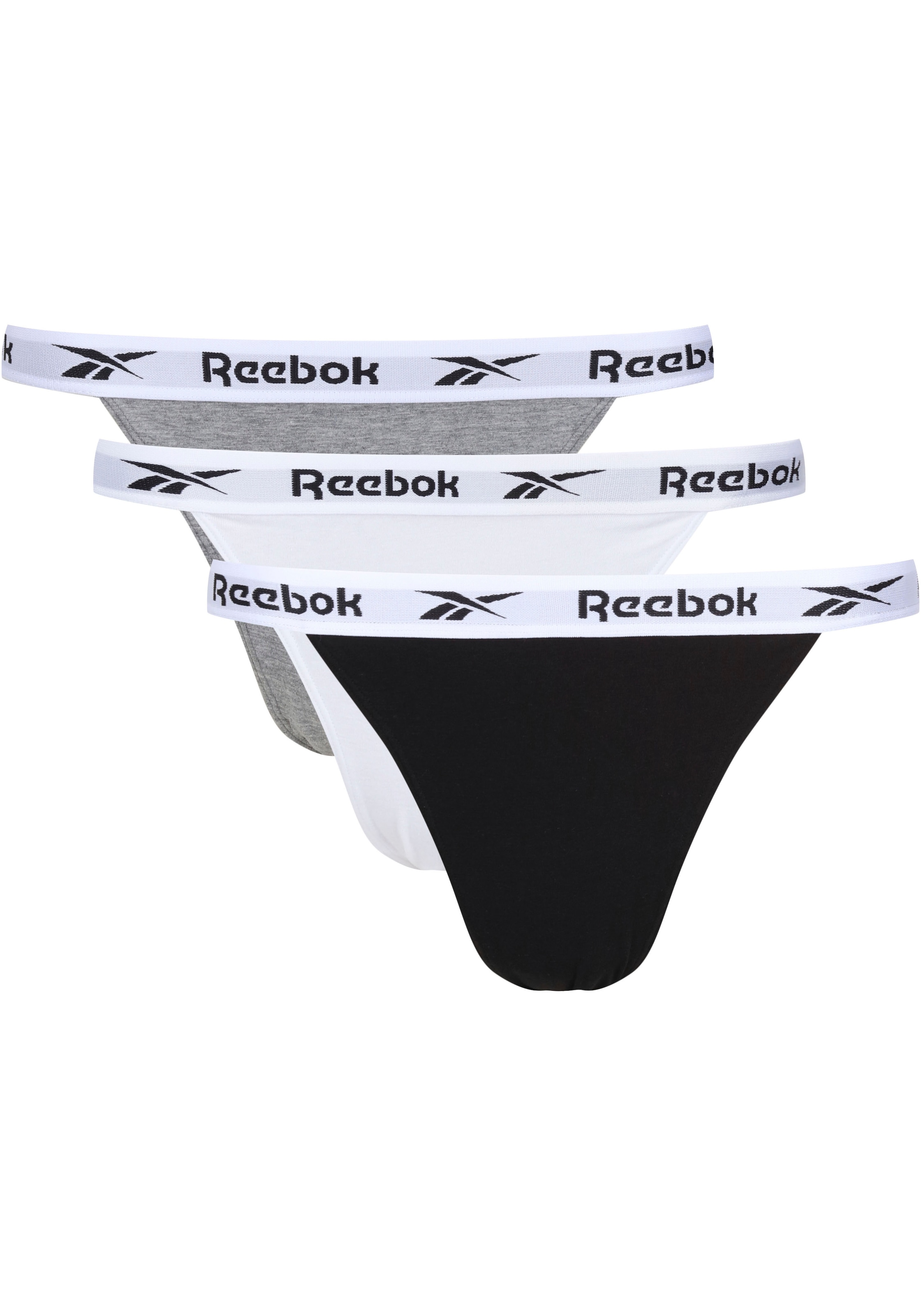 Reebok Tanga »Verena«, (3er Pack), mit Logobund