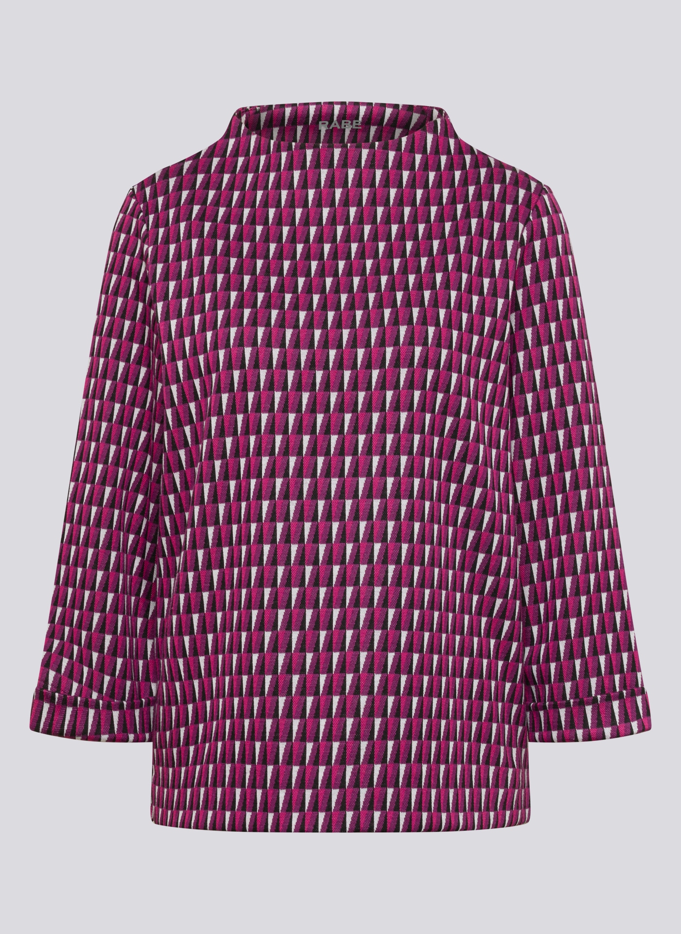 Rabe 3/4-Arm-Shirt mit grafischem Muster