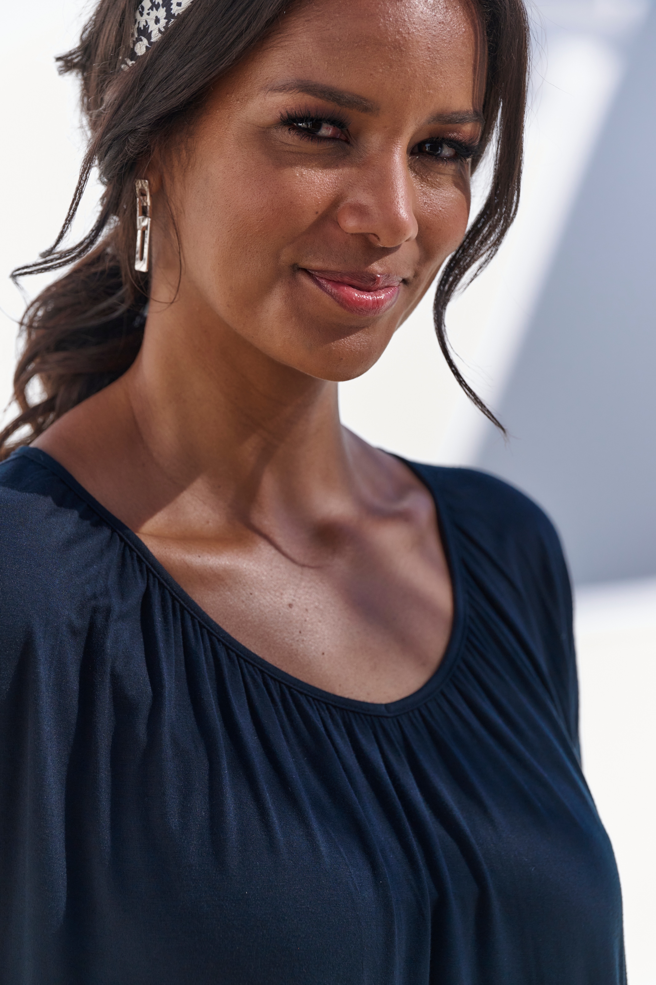 LASCANA 3/4-Arm-Shirt »mit zarter Raffung am Ausschnitt«, aus weichem Viskose-Stretch