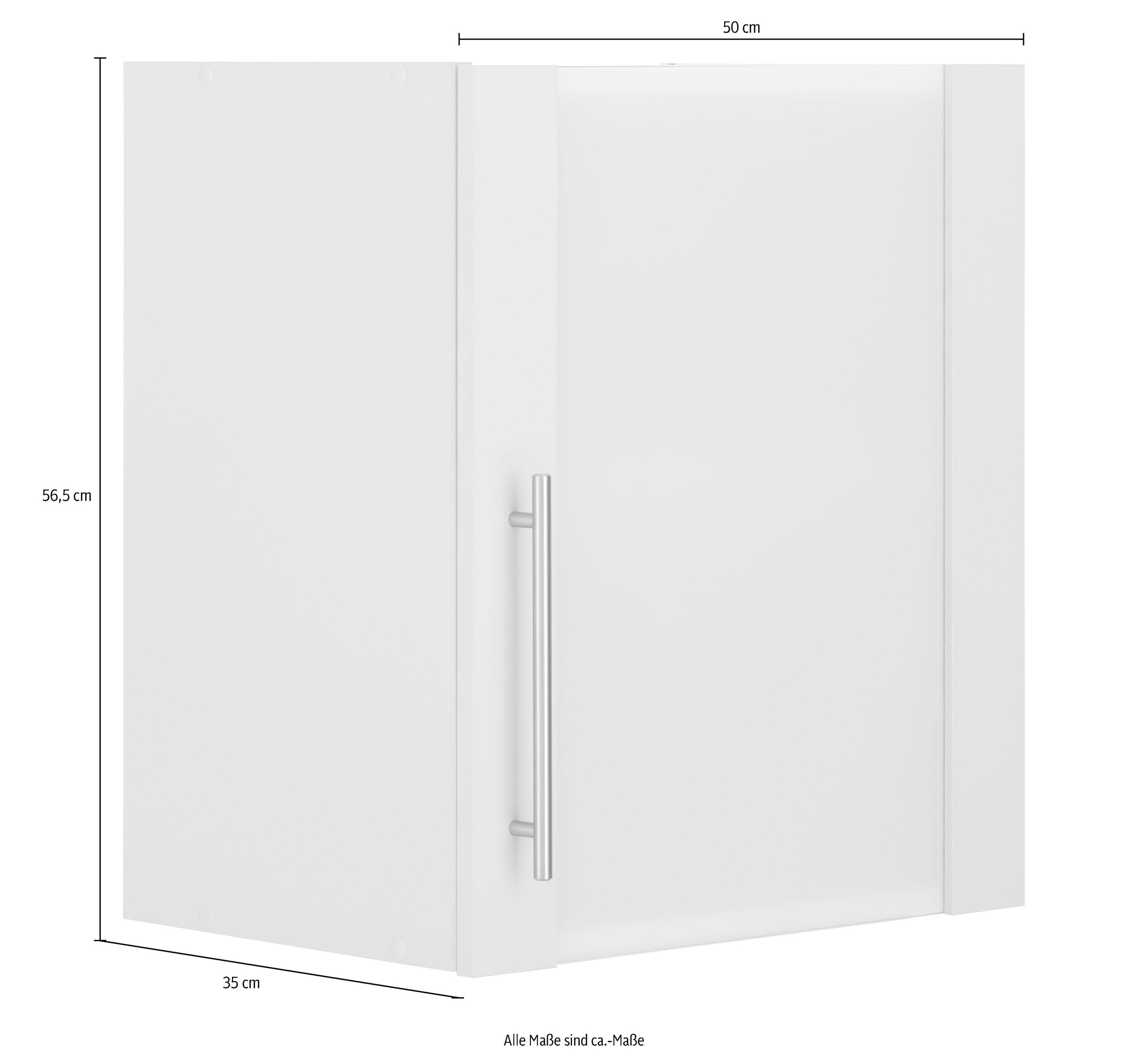 wiho Küchen Glashängeschrank »Cali«, Front mit Glaseinsatz