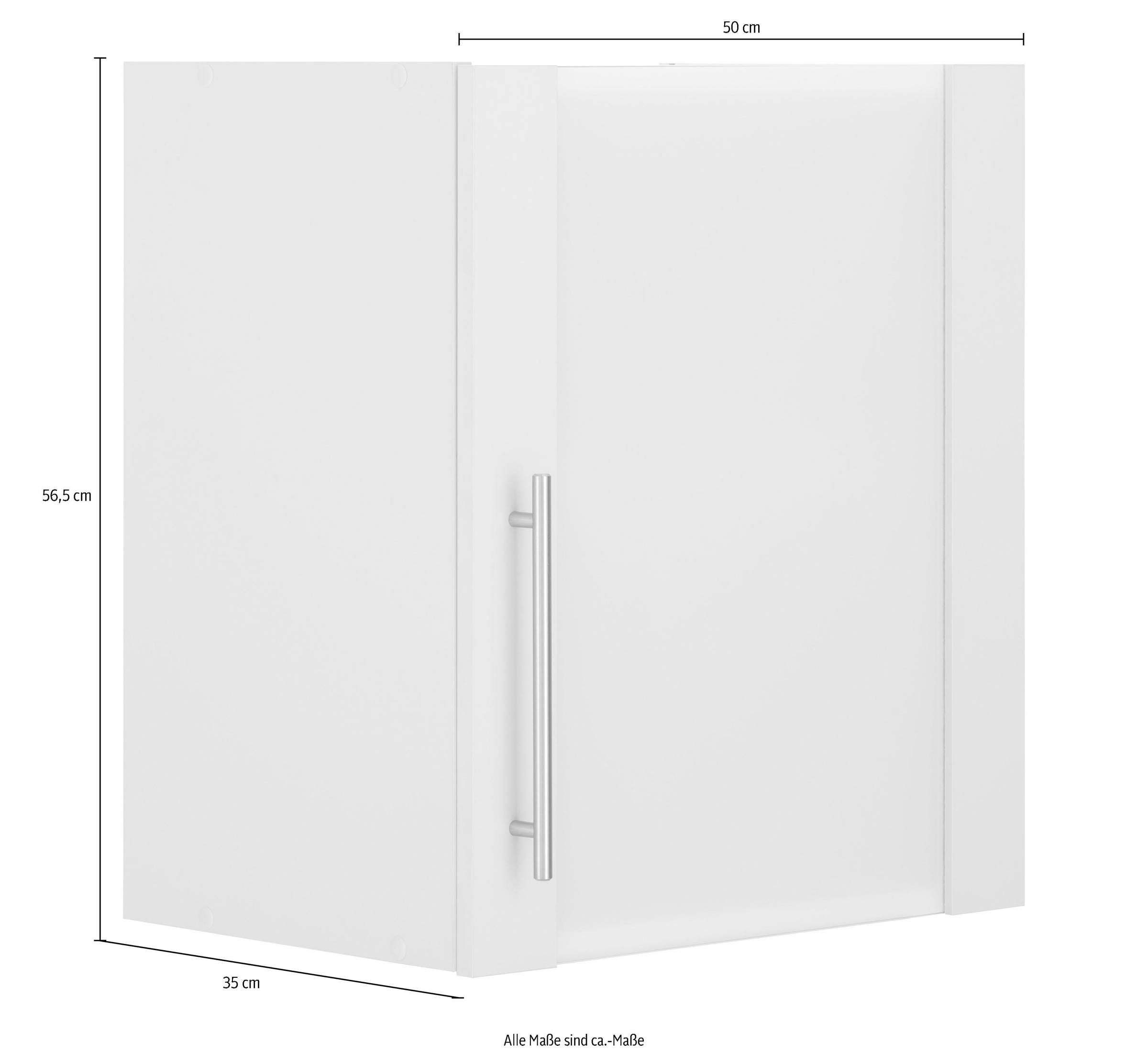 wiho Küchen Glashängeschrank Front auf bestellen »Cali«, Glaseinsatz Rechnung mit