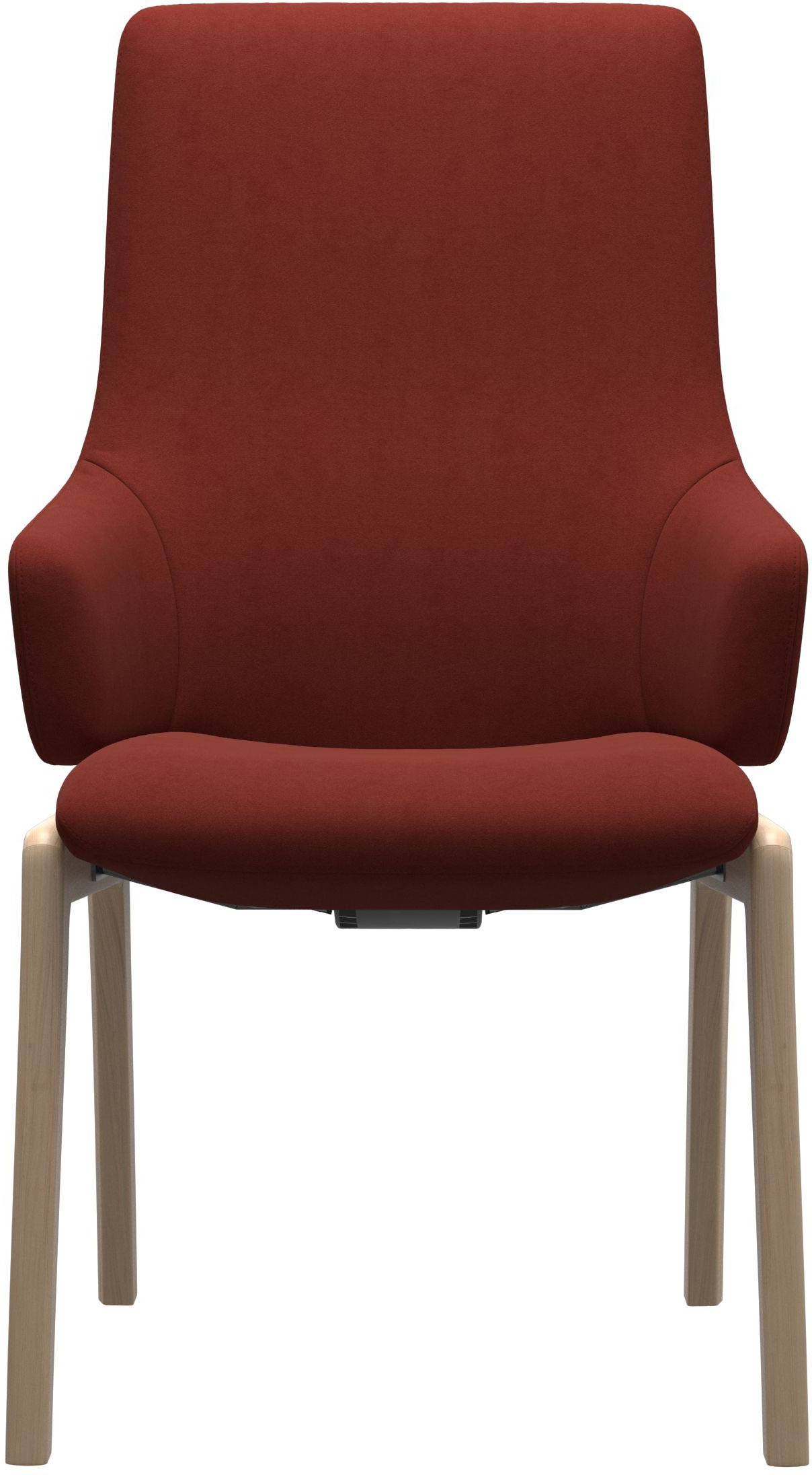 Stressless® Polsterstuhl »Laurel«, Microfaser DINAMICA, High Back mit Armlehne, Größe L, mit abgerundeten Beinen in Schwarz