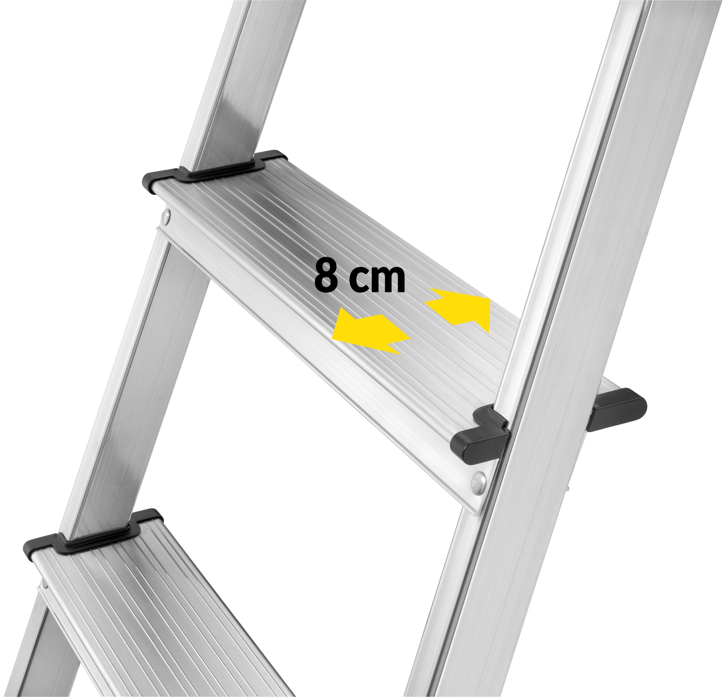 Hailo Stehleiter »L60 StandardLine«, Alu-Sicherheits-Stehleiter 3 Stufen