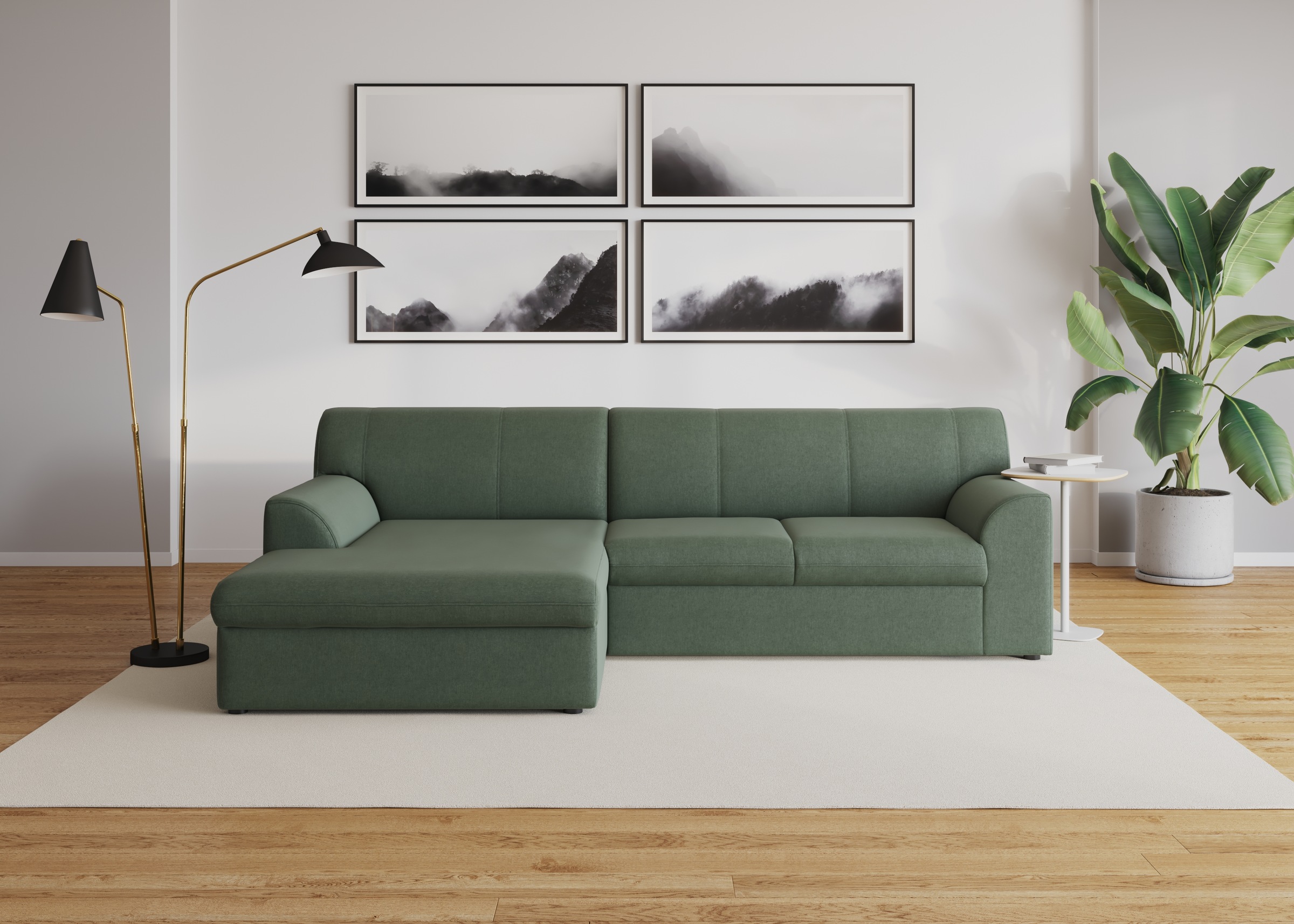 DOMO collection Ecksofa »Topper, elegant und zeitlos, kompaktes Stellmaß 24 günstig online kaufen