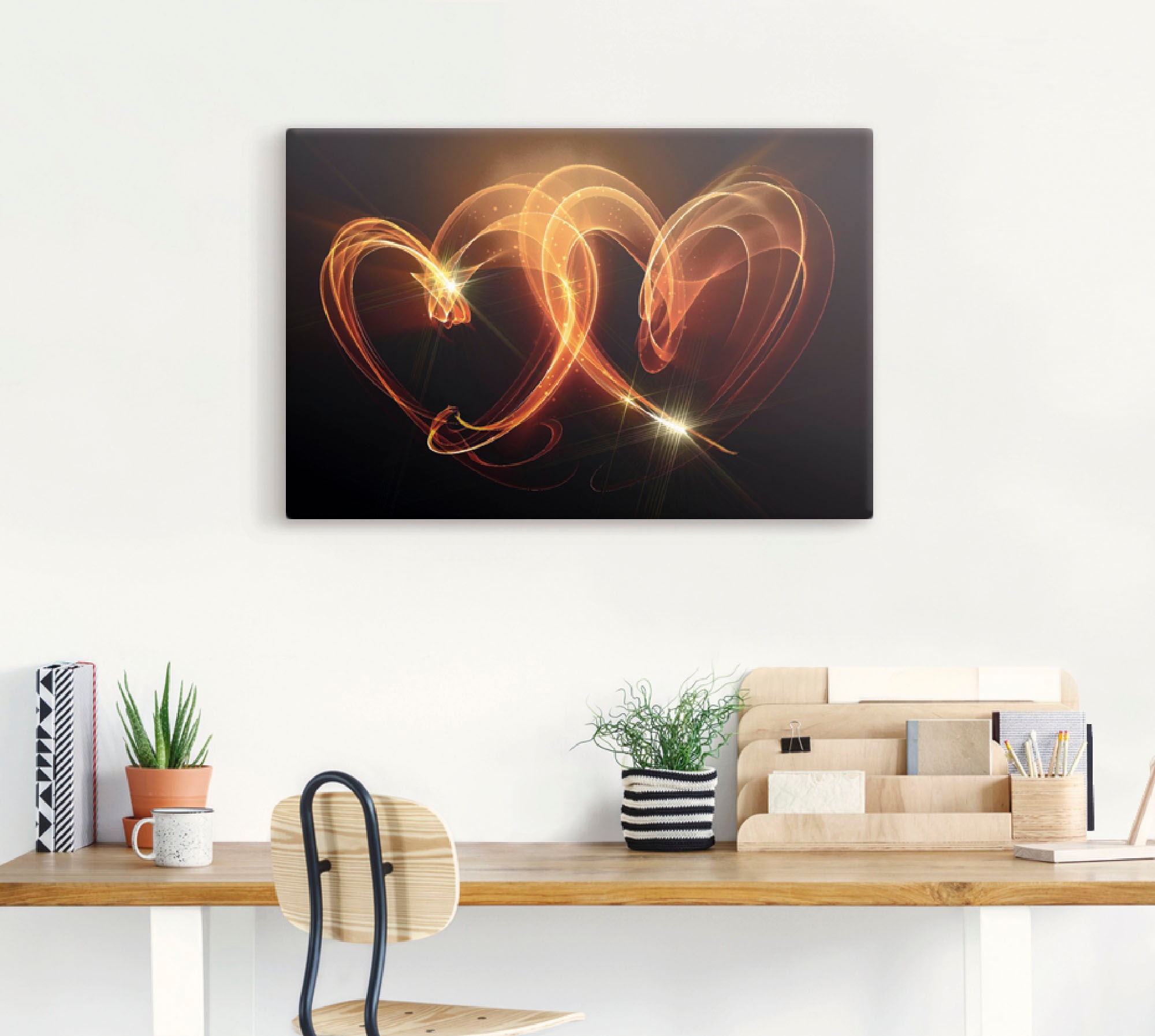 Artland Wandbild »Verbundenheit« Herzen 1 Stk. tlg. als Alubild, Outdoorbil günstig online kaufen
