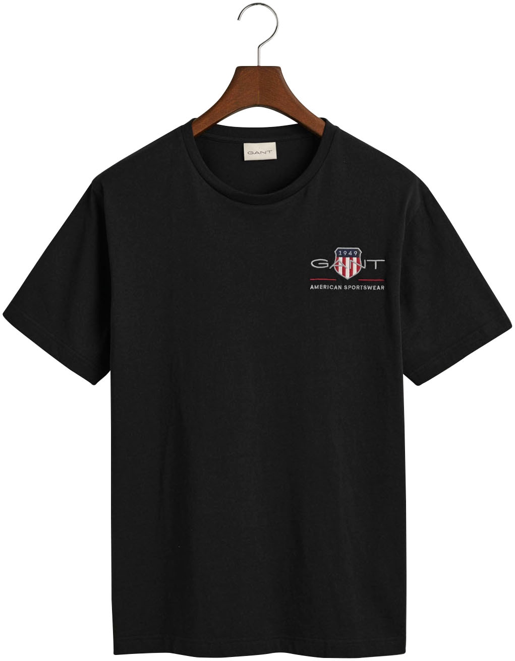 Gant T-Shirt »REG ARCHIVE SHIELD EMB SS T-SHIRT« von dem Archiv aus den 1980er-Jahren inspiriert