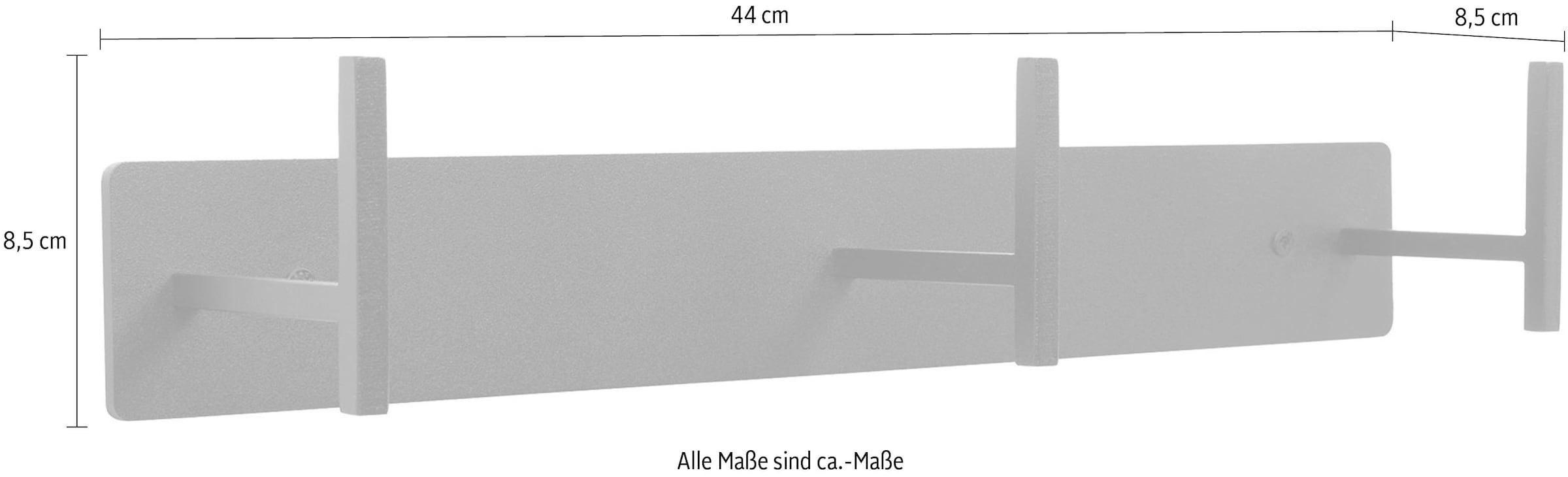 Spinder Design Garderobenhaken »CHAPMAN 3« Wandgarderobe aus Stahl mit 3 Haken