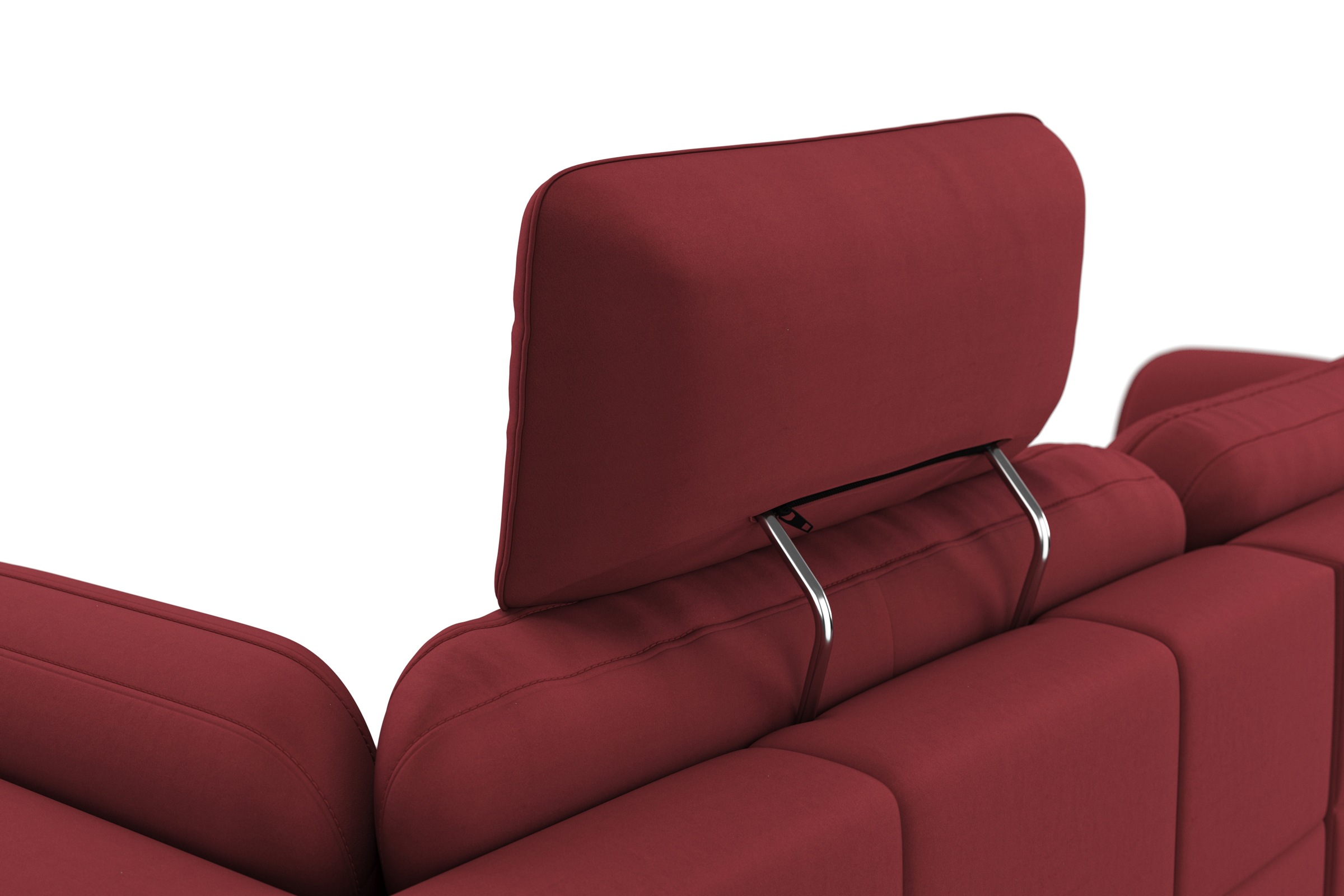 sit&more Ecksofa »Bendigo L-Form«, inklusive Sitztiefenverstellung, Bodenfreiheit 12 cm, in 2 Fußfarben