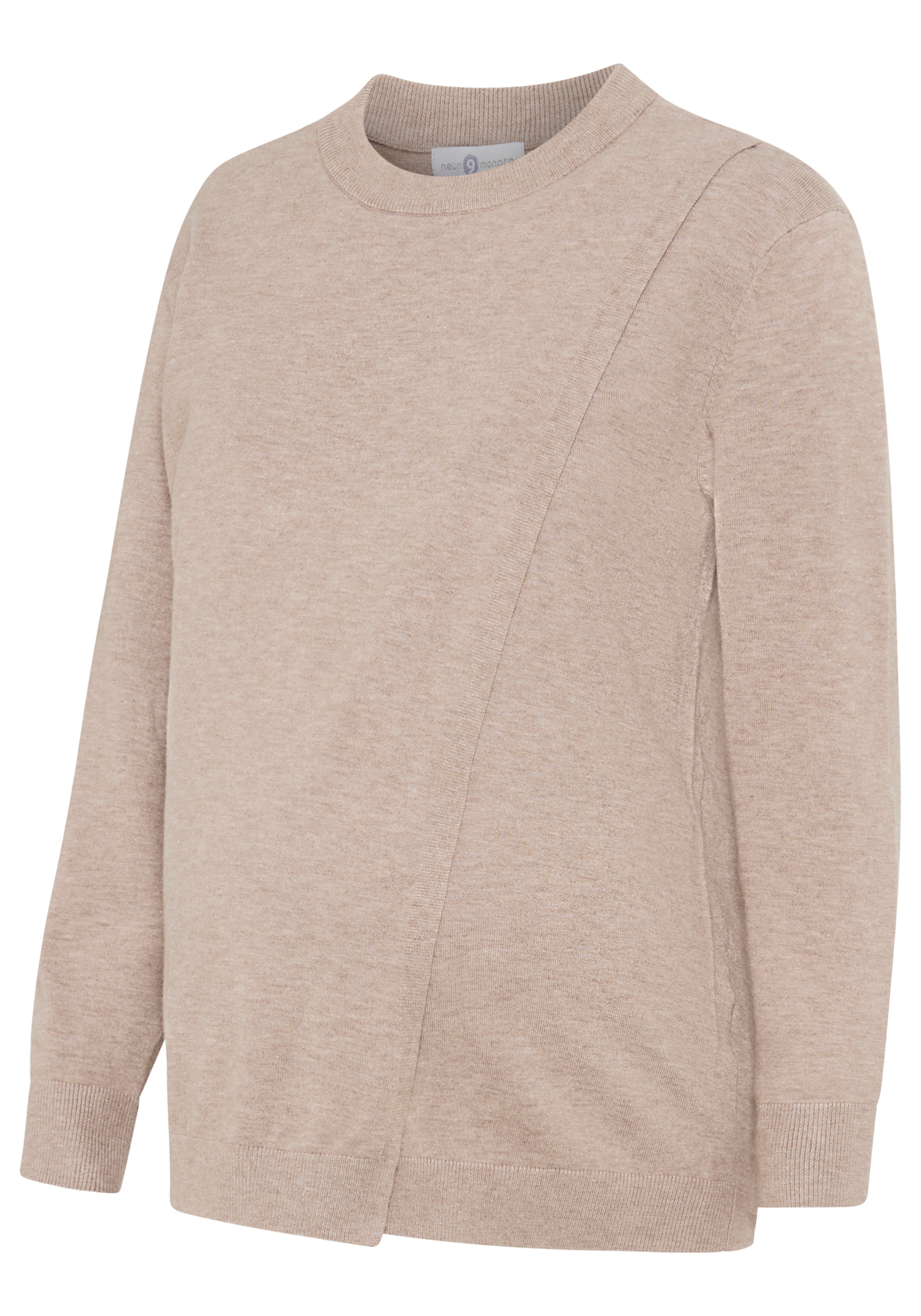 Neun Monate Umstandspullover »Pullover für Schwangerschaft und Stillzeit«, Umstands-Pullover mit praktischer Öffnung